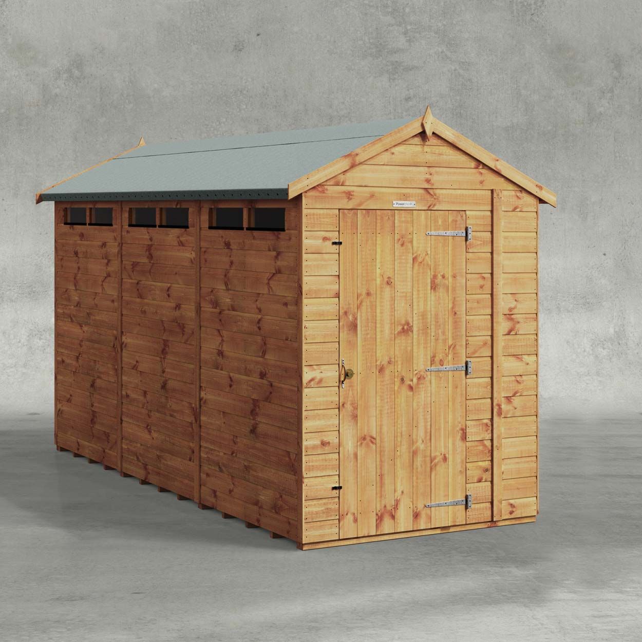 Powersheds Apex Security Shed 12ftx5ft
