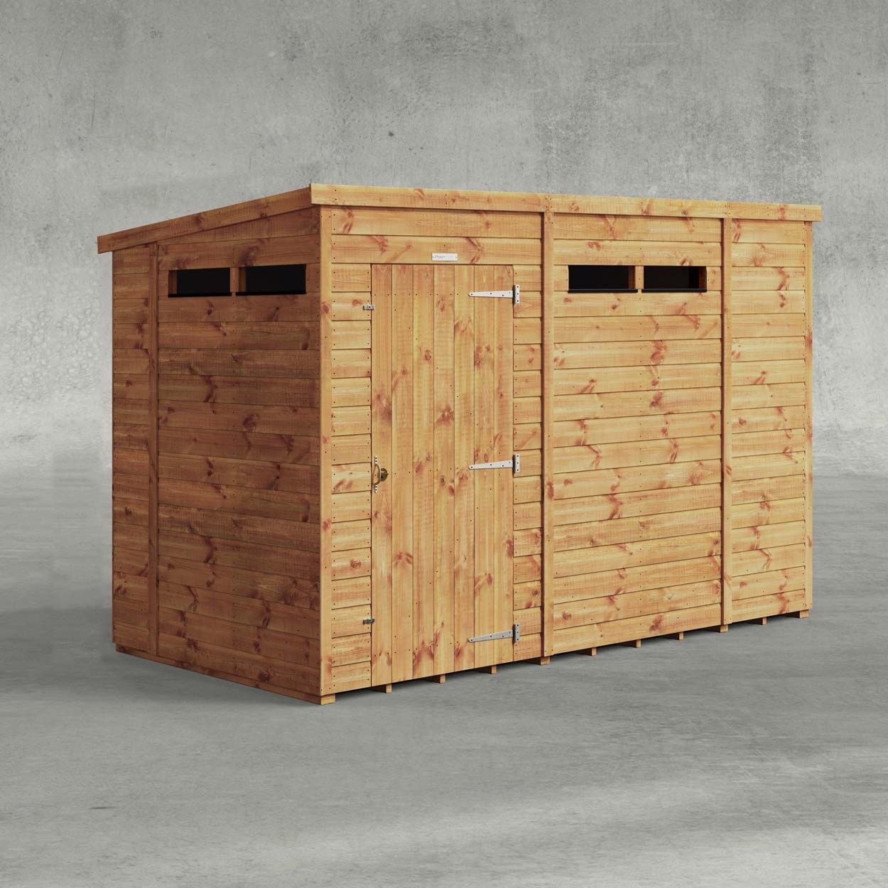 Powersheds Pent Security Shed 10ftx5ft