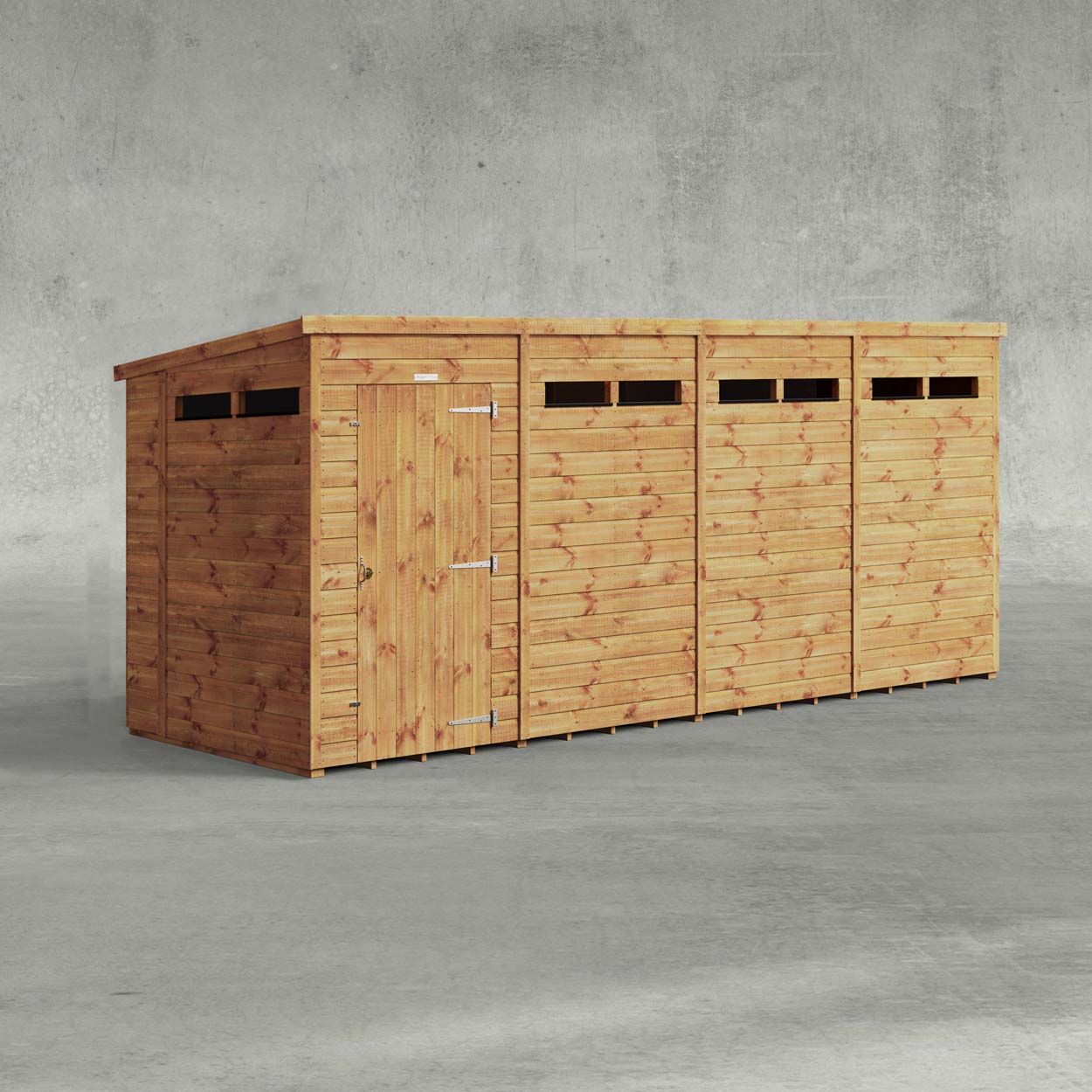 Powersheds Pent Security Shed 16ftx5ft