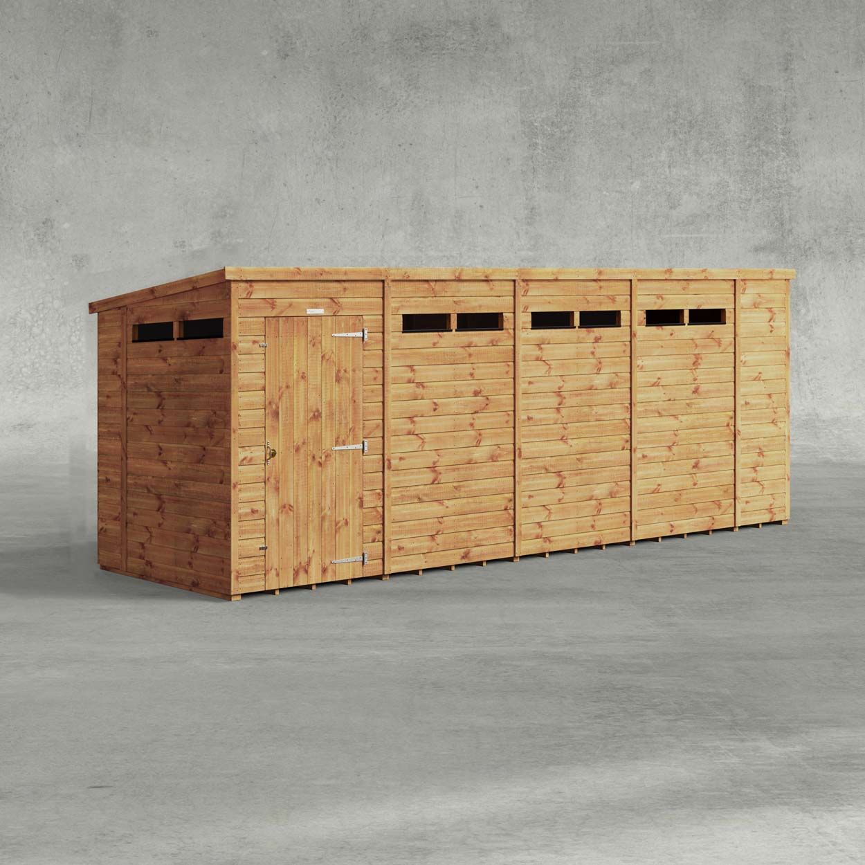 Powersheds Pent Security Shed 18ftx5ft