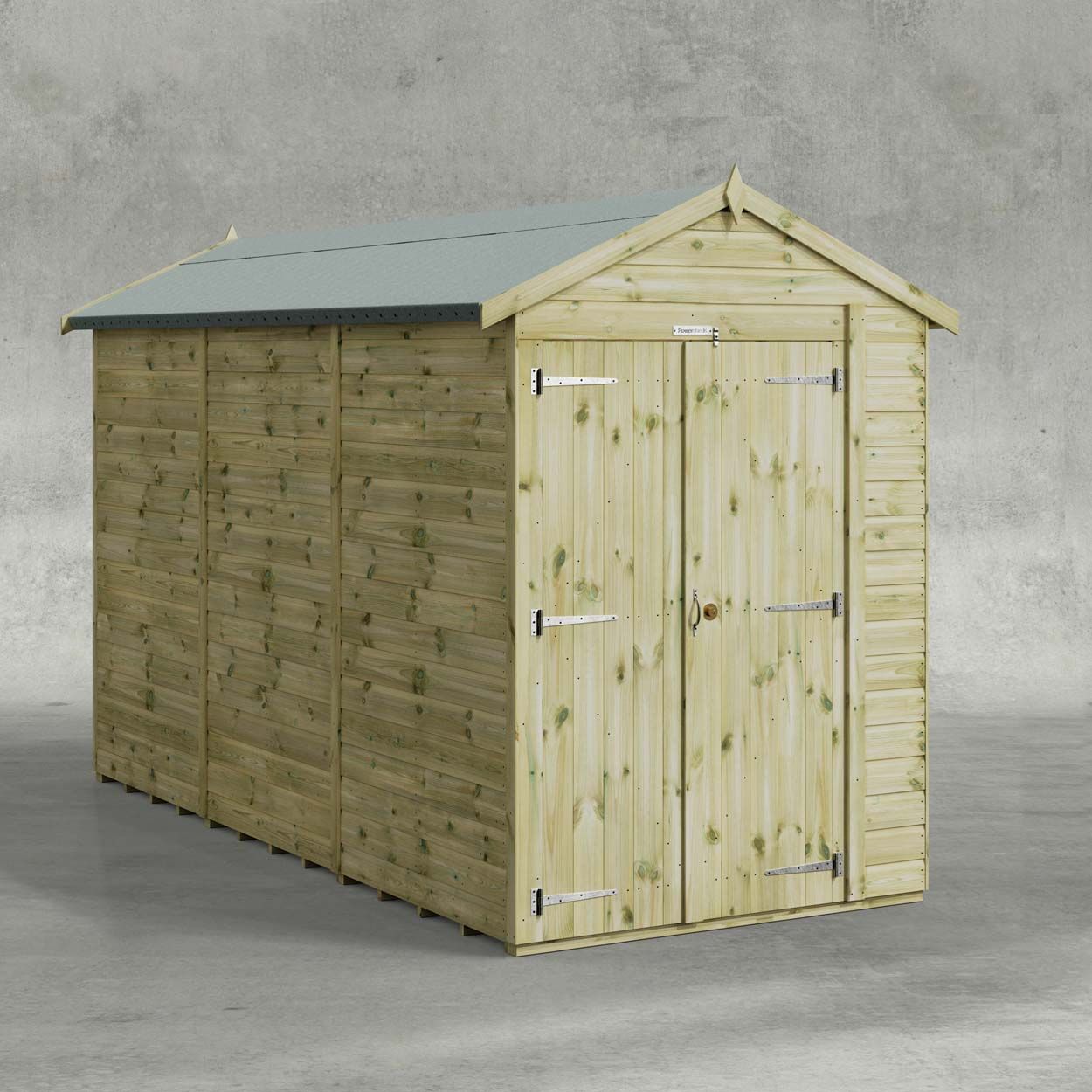 Powersheds Prem Apex GDNSHD 12ftx5ft Windowless DD