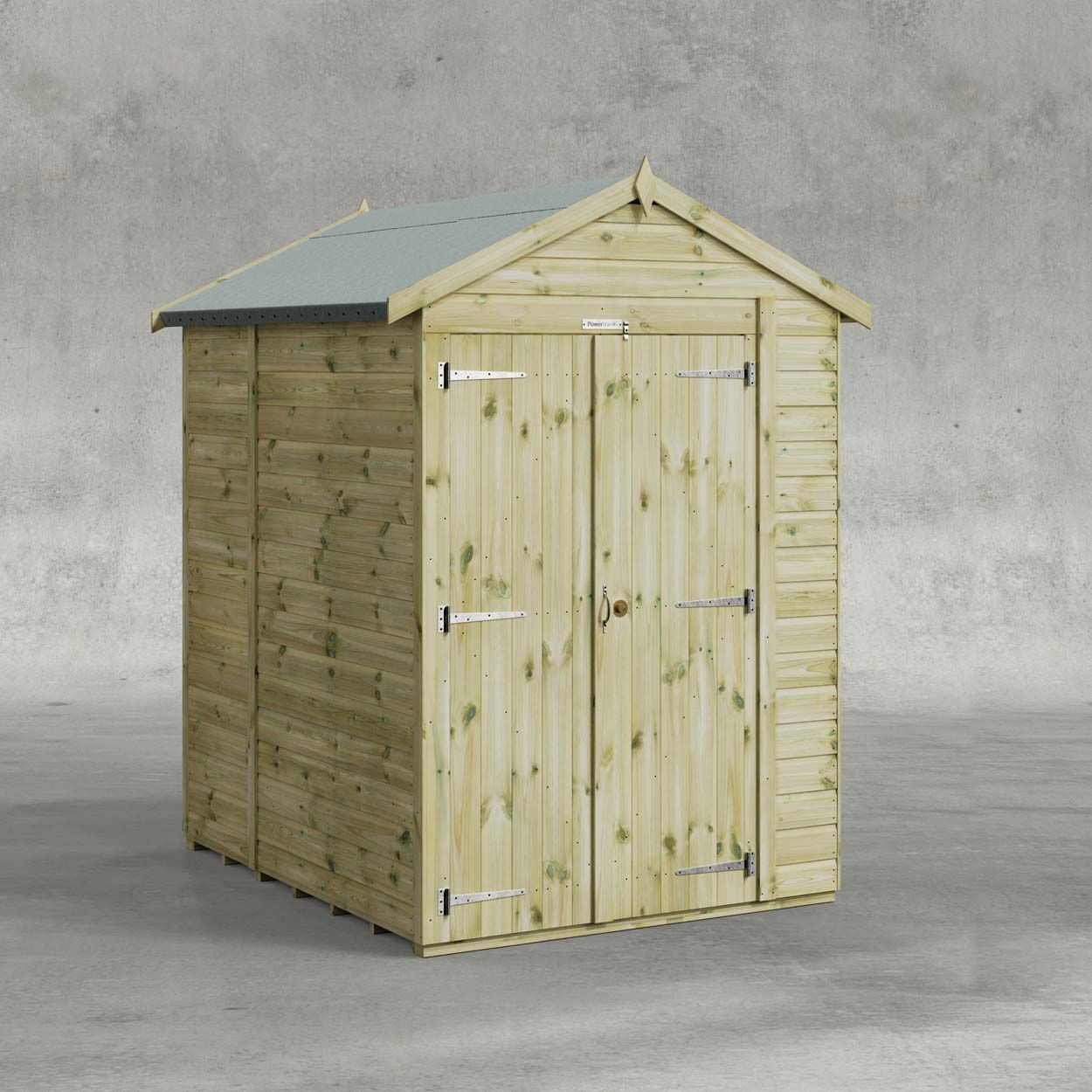 Powersheds Prem Apex GDNSHD 6ftx5ft Windowless DD