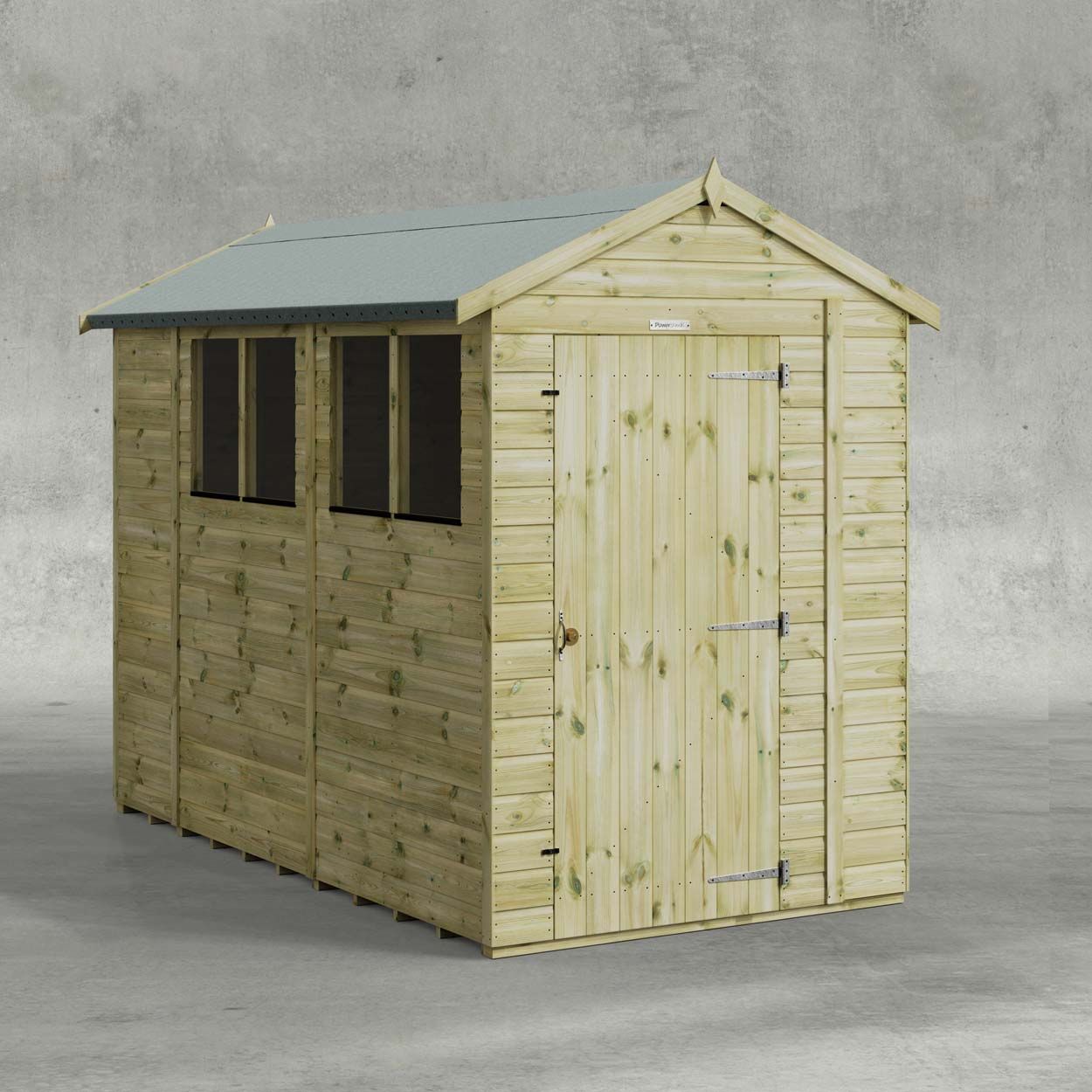 Powersheds Premium Apex Garden Shed 10ftx5ft