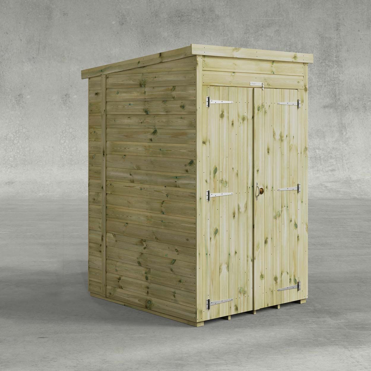 Powersheds Prem Pent GDN Shed 4ft x 5ft Wndlss DD