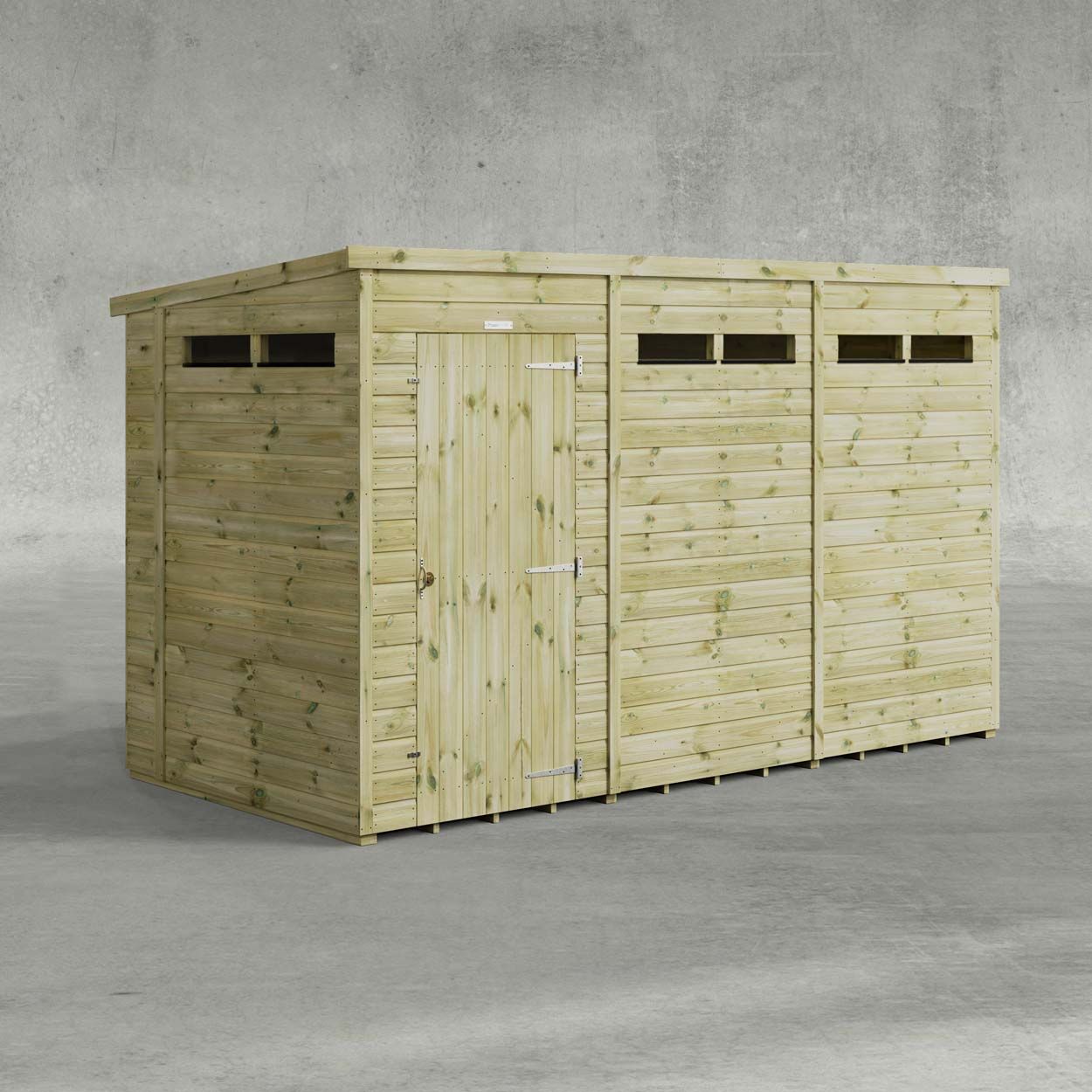 Powersheds Prem Pent Security Shed 12ft x 5ft