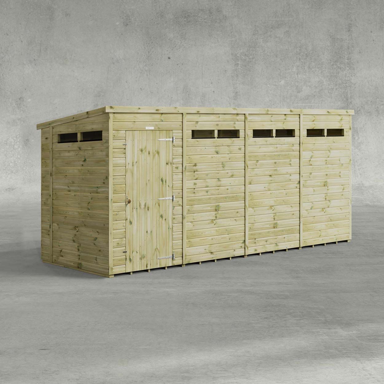 Powersheds Prem Pent Security Shed 16ft x 5ft