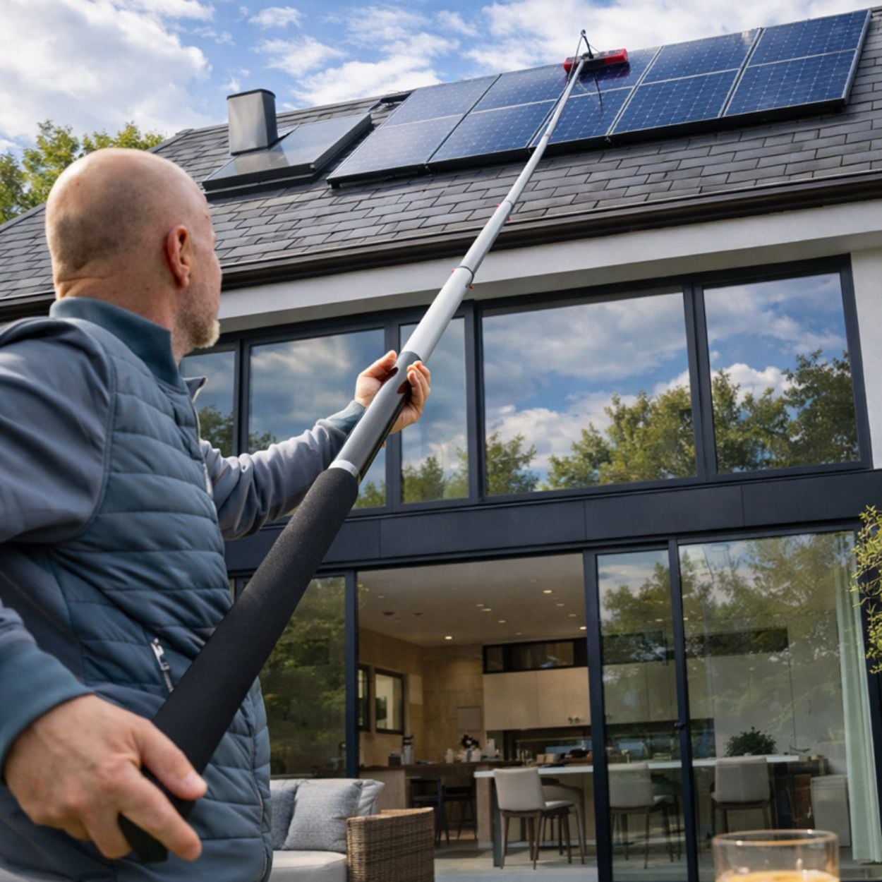 Dosco 10m Waterfed Extendable Solar Panel Brush