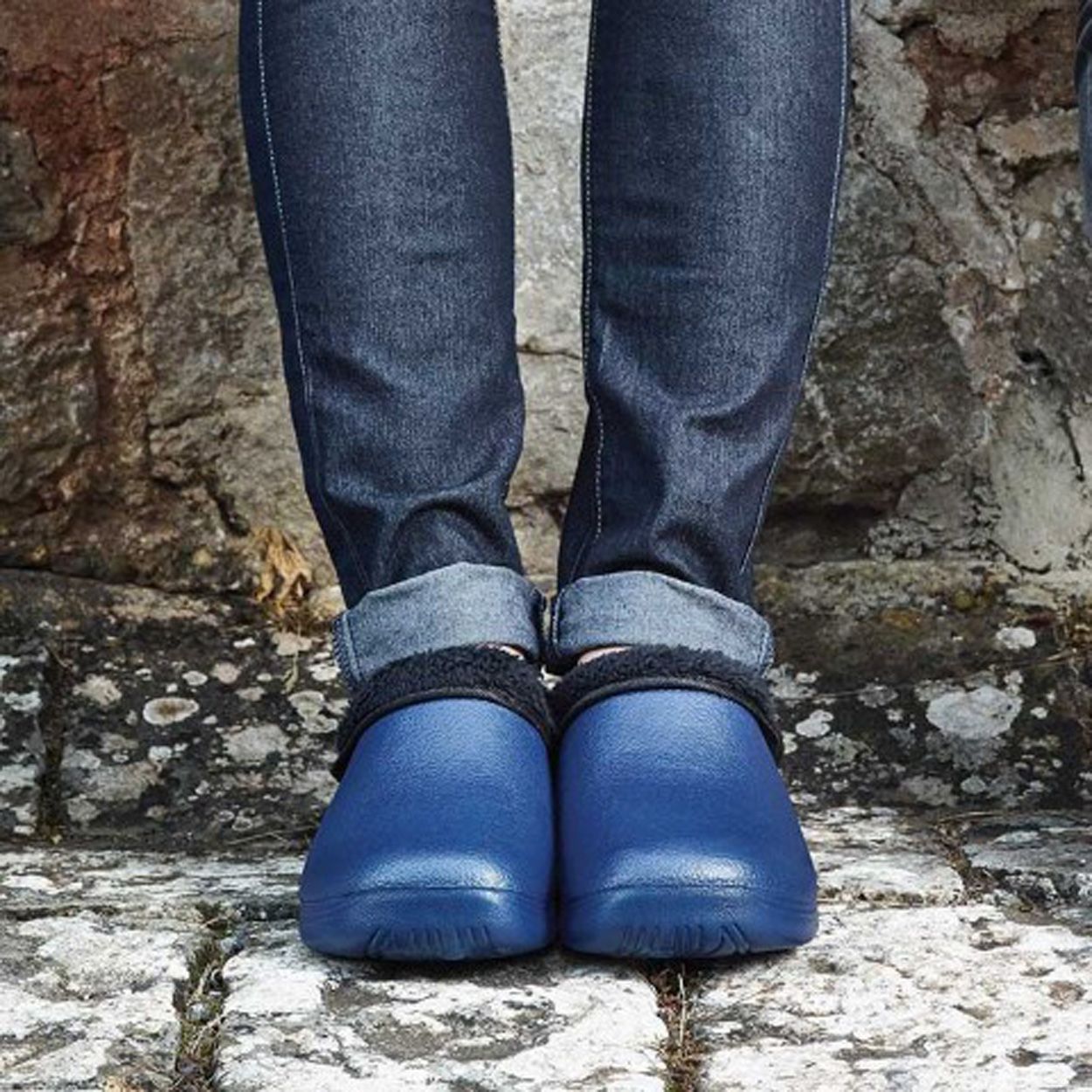 Comfi Fleece Clog - Navy UK 11