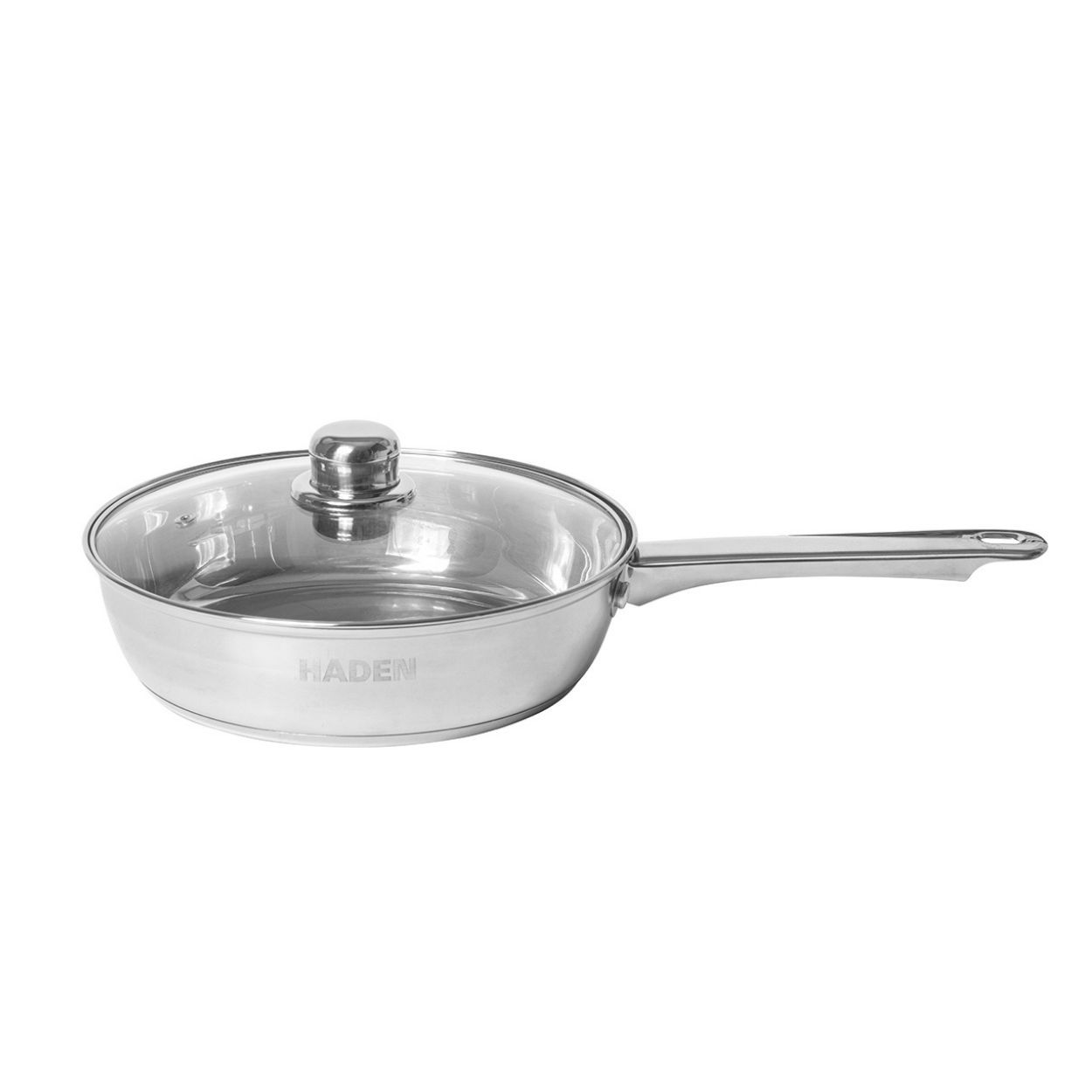 Sabichi 24Cm Ss Frying Pan With Glass Lid