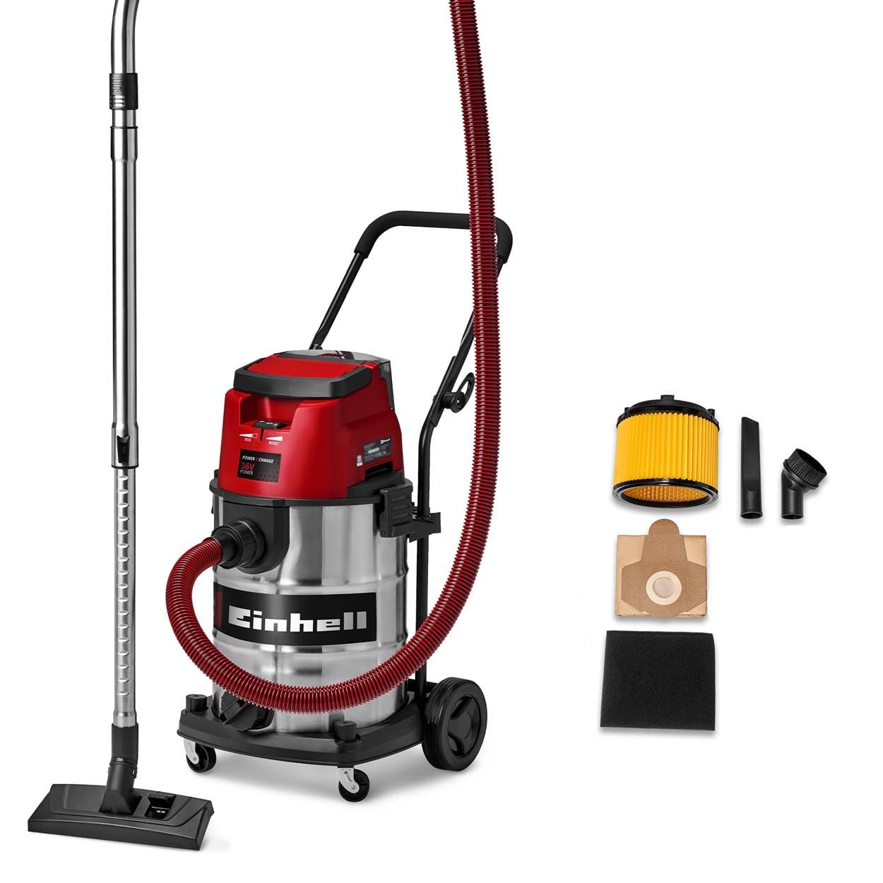 Einhell PXC 36V TE-VC 36/30 Cordless Wet & Dry Vacuum Cleaner - Bare Unit