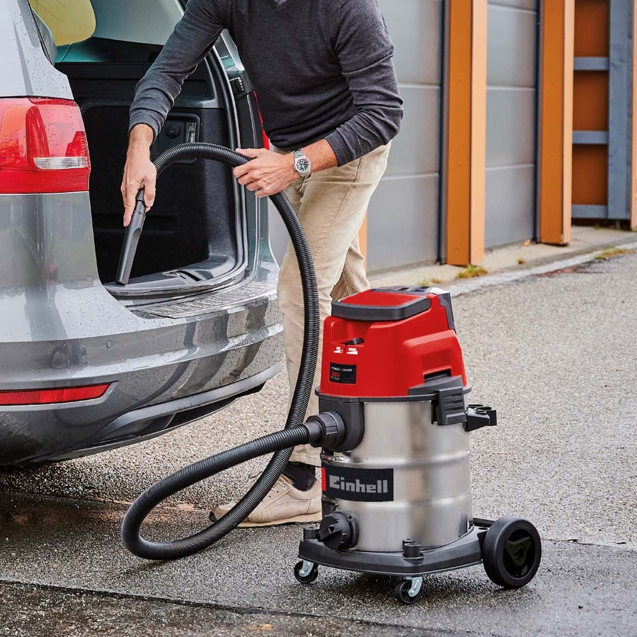 Einhell PXC 36V TE-VC 36/25 Cordless Wet & Dry Vacuum Cleaner - Bare Unit
