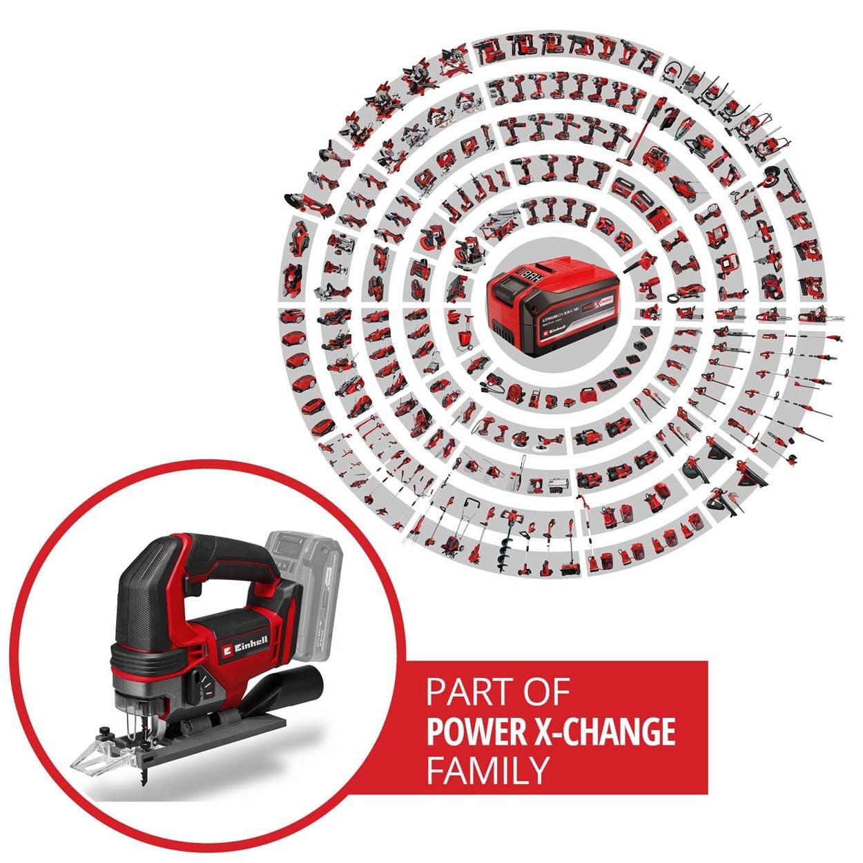 Einhell PXC 18V TE-JS 18/100 Li Cordless Jigsaw - Bare Unit