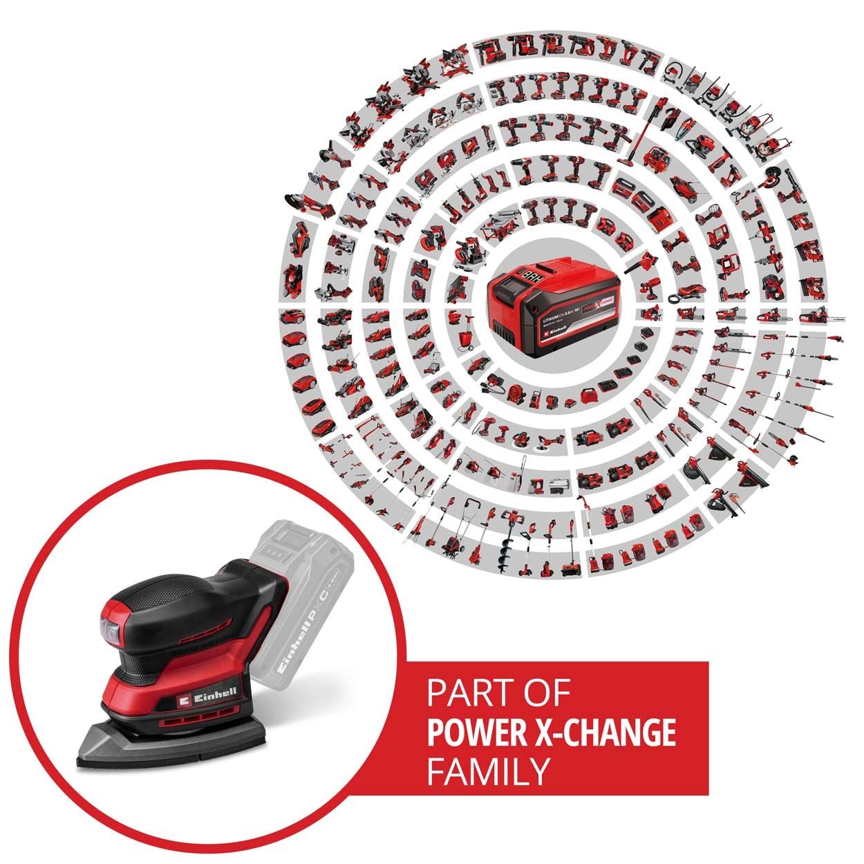 Einhell PXC 18V TE-OS 18/150-2 Cordless Multi Sander - Bare Unit