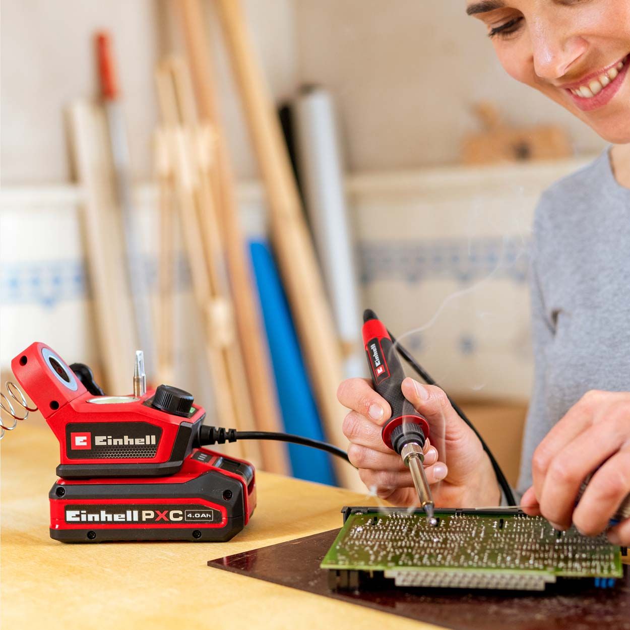 Einhell PXC 18V TE-SI 18/480 Cordless Soldering Iron - Bare Unit