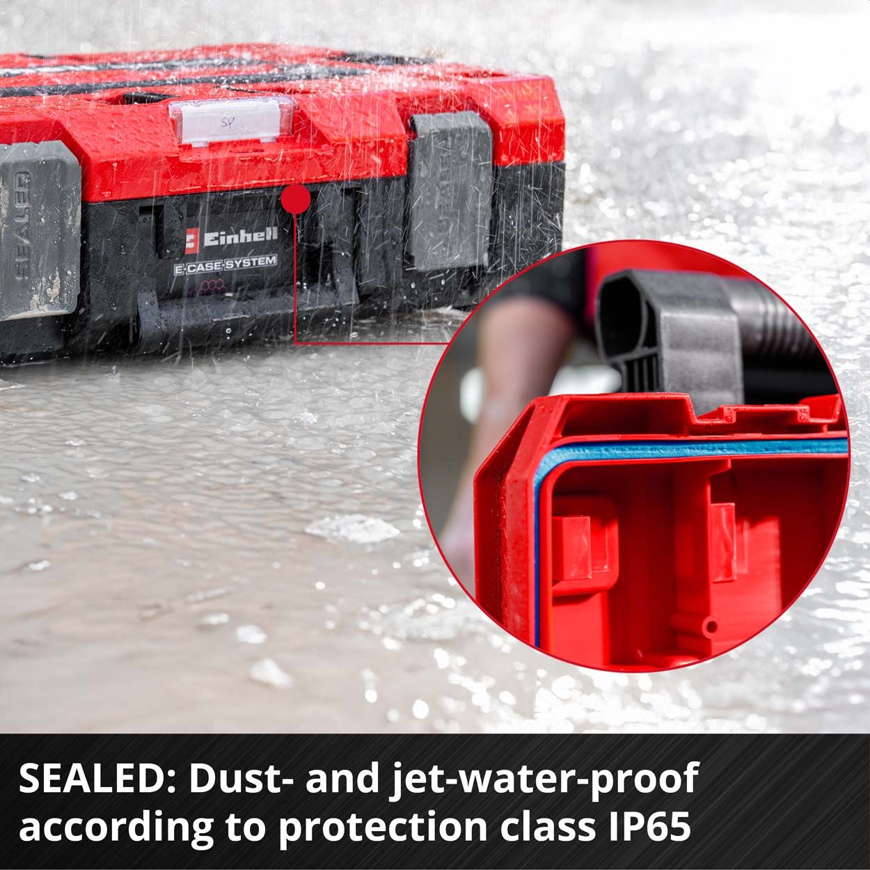 Einhell Sealed E-Case Rolling Toolbox Trolley Tower