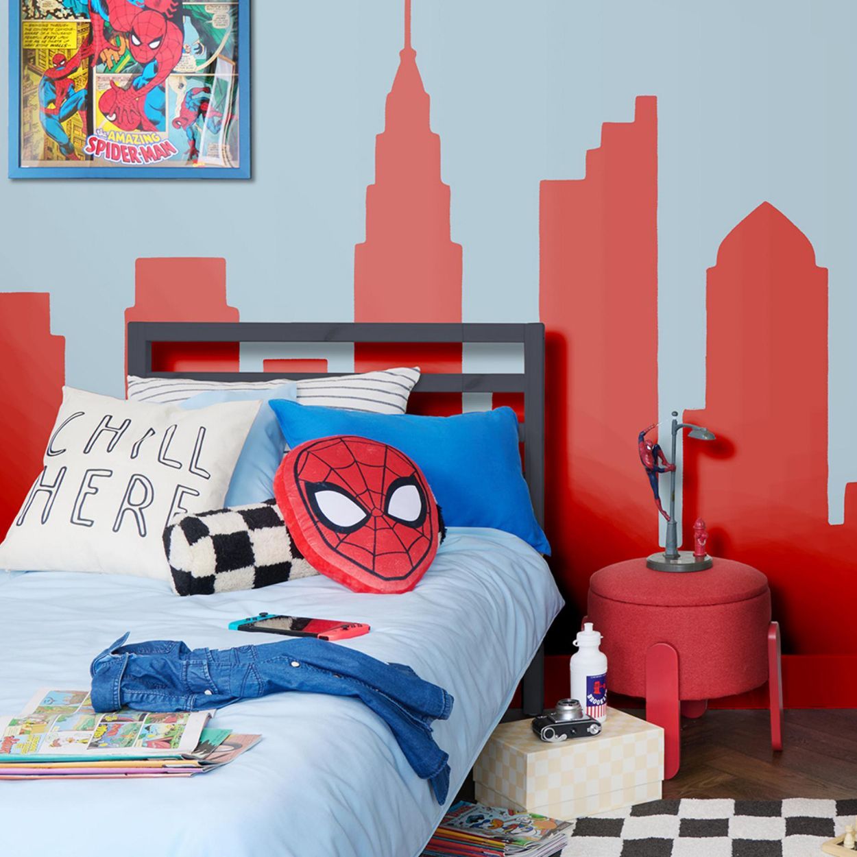 Dulux Easycare Washable & Tough Marvel Avengers Spiderman Web Slinger Red 1.25L