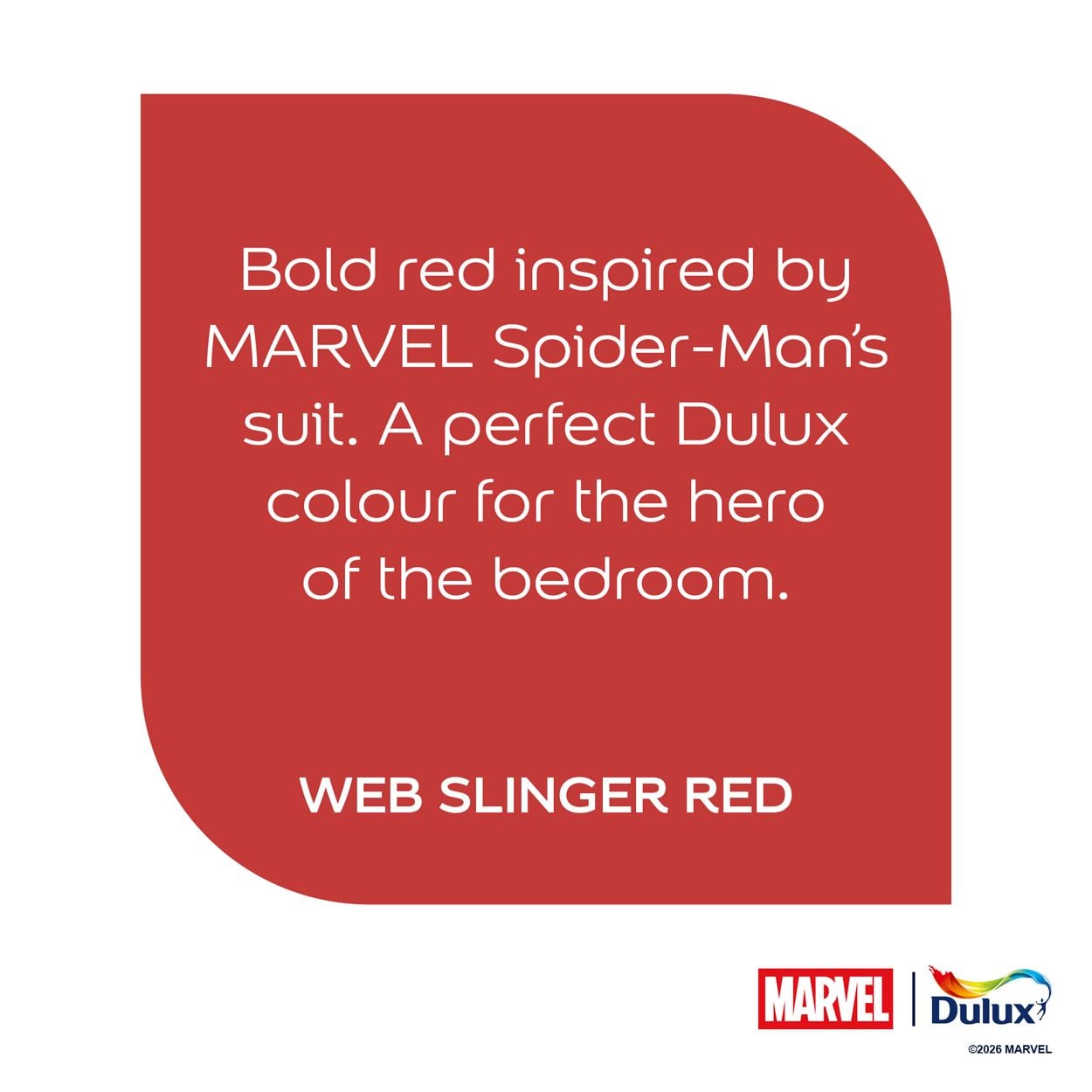 Dulux Easycare Washable & Tough Marvel Avengers Spiderman Web Slinger Red 1.25L