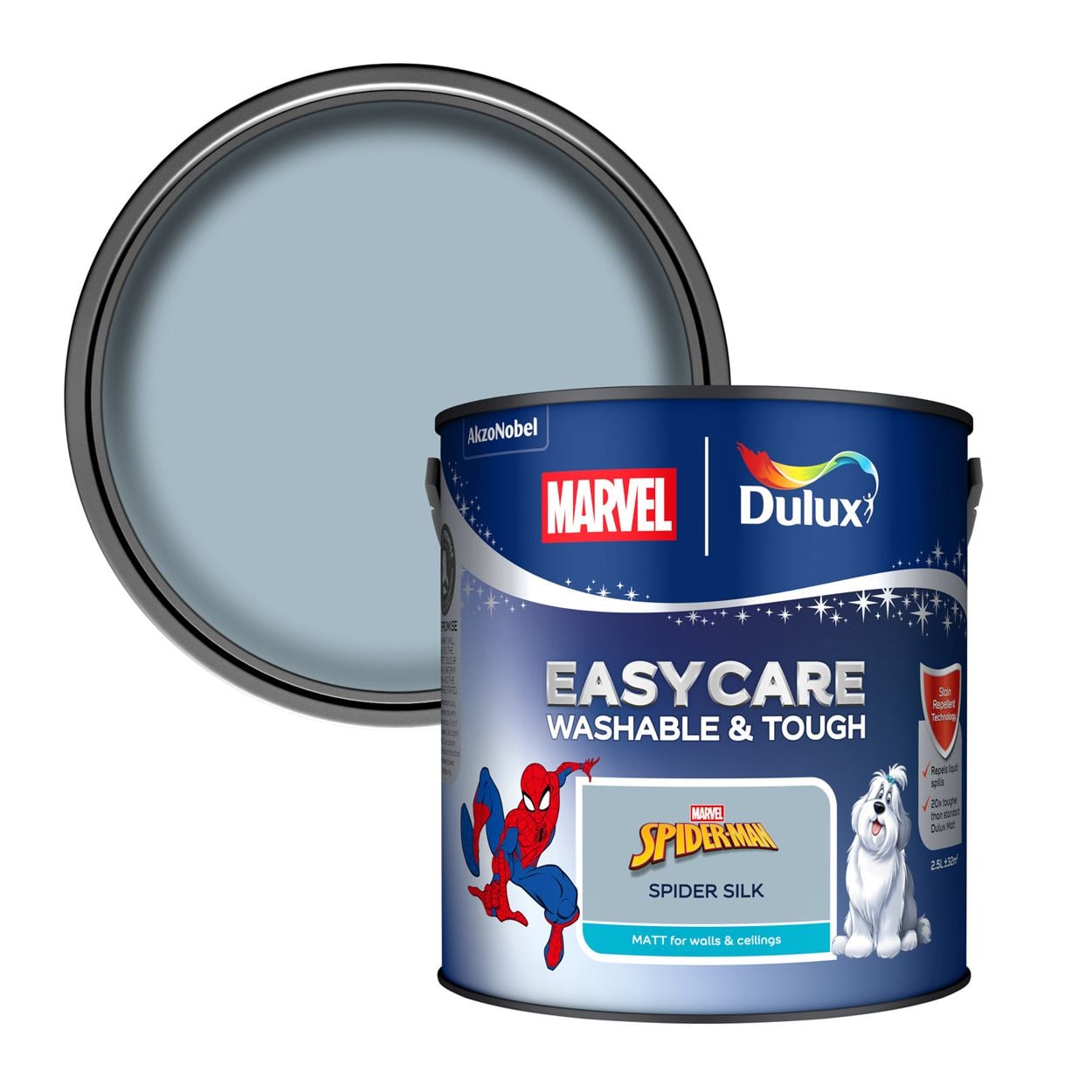 Dulux Easycare Washable & Tough Marvel Avengers Spiderman Spider Silk 2.5L