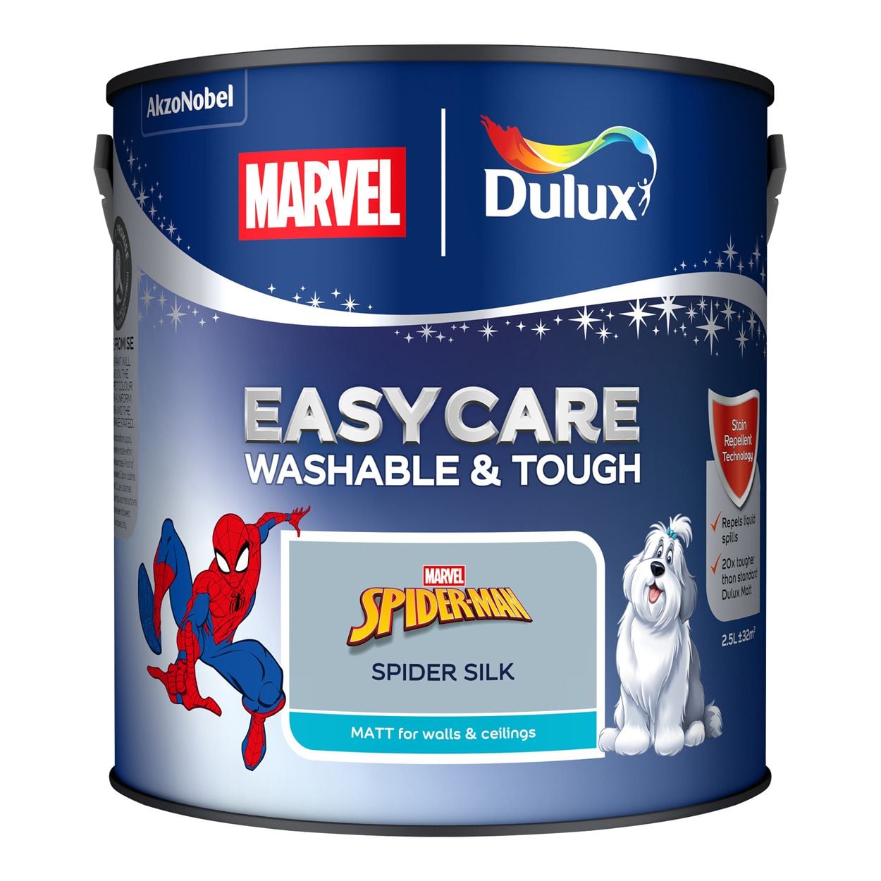 Dulux Easycare Washable & Tough Marvel Avengers Spiderman Spider Silk 2.5L