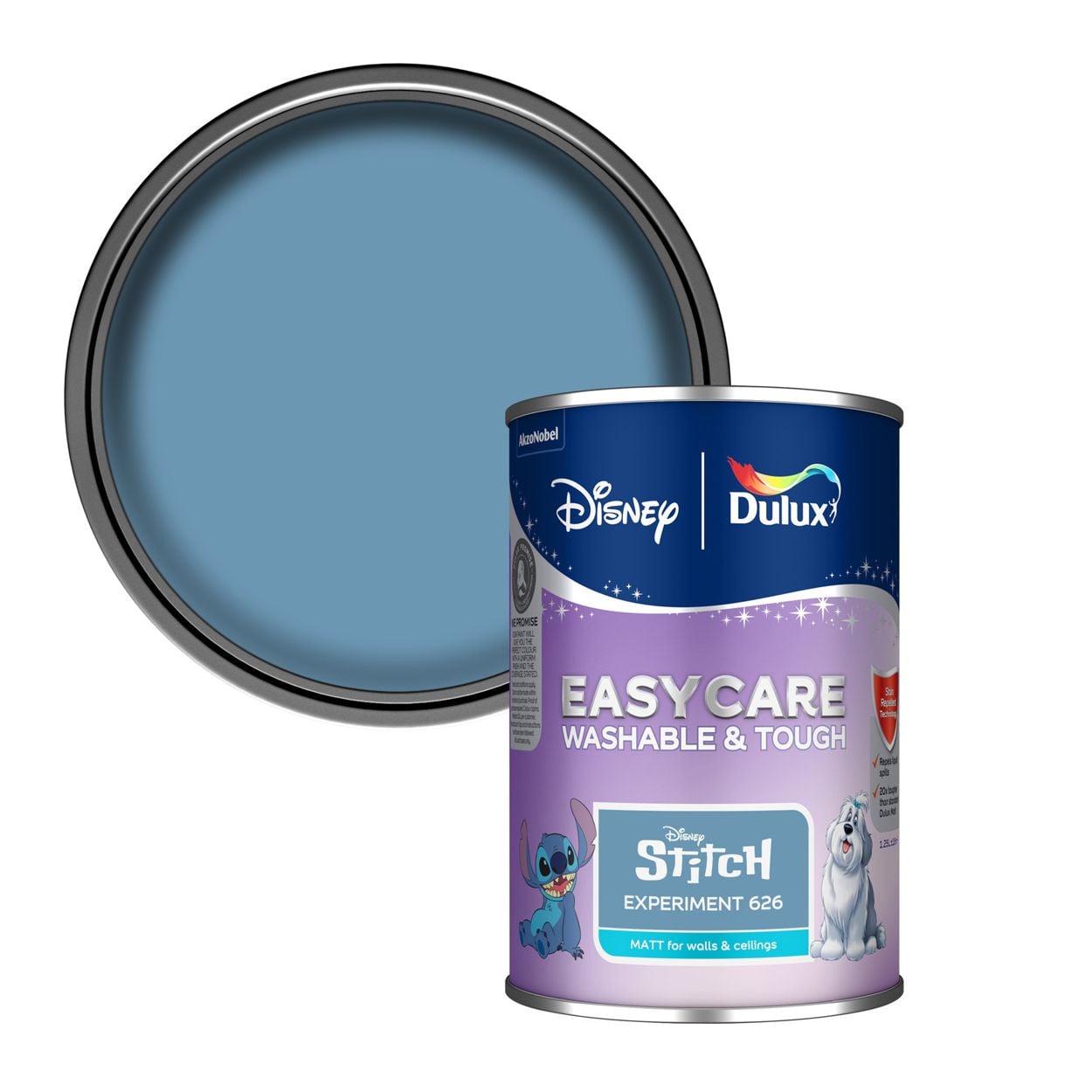 Dulux Easycare Washable & Tough Disney Stitch Exp 626 1.25L