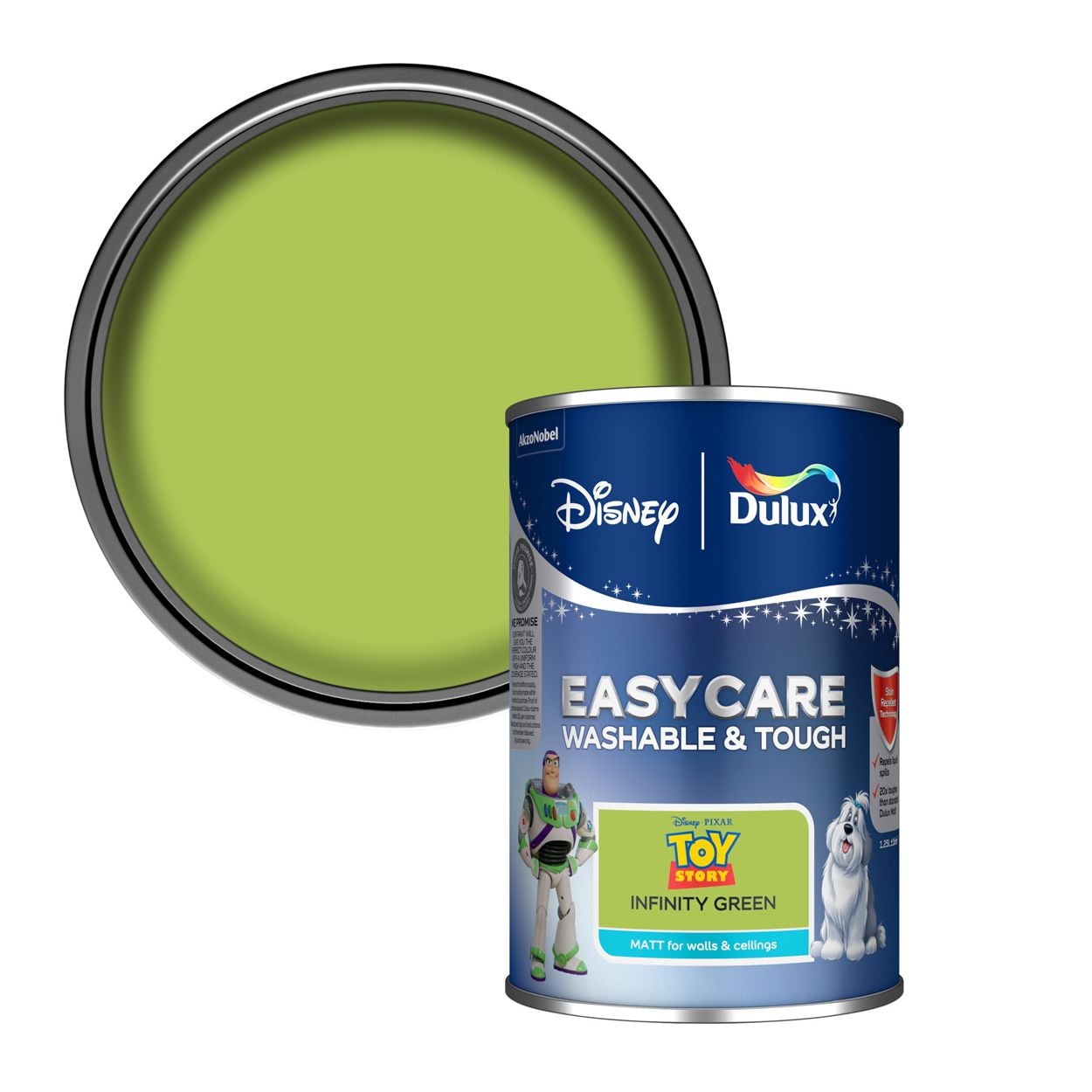 Dulux Easycare Washable & Tough Disney Pixar Toy Story Infinity Green 1.25L