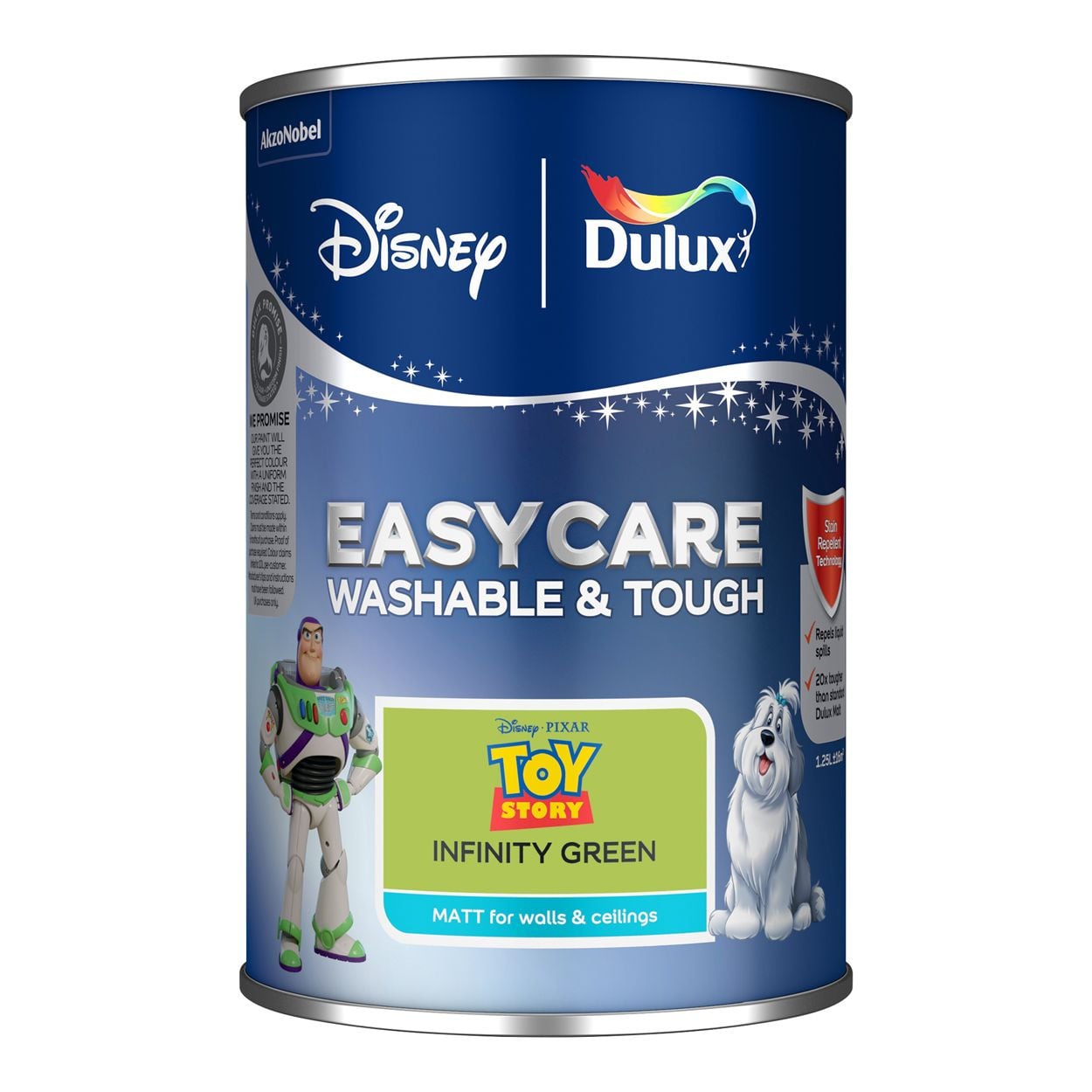 Dulux Easycare Washable & Tough Disney Pixar Toy Story Infinity Green 1.25L