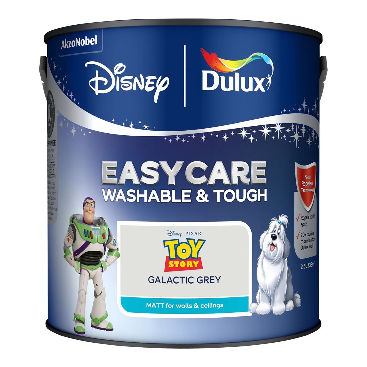 Dulux Easycare Washable & Tough Disney Pixar Toy Story Galactic Grey 2.5L