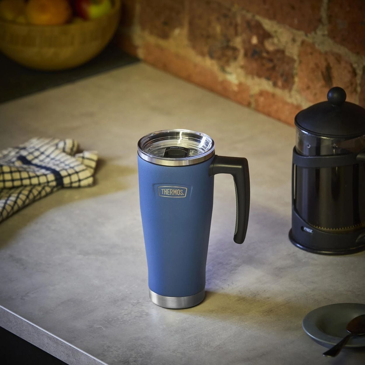 Thermos Icon 530ml Travel Mug Solent Navy