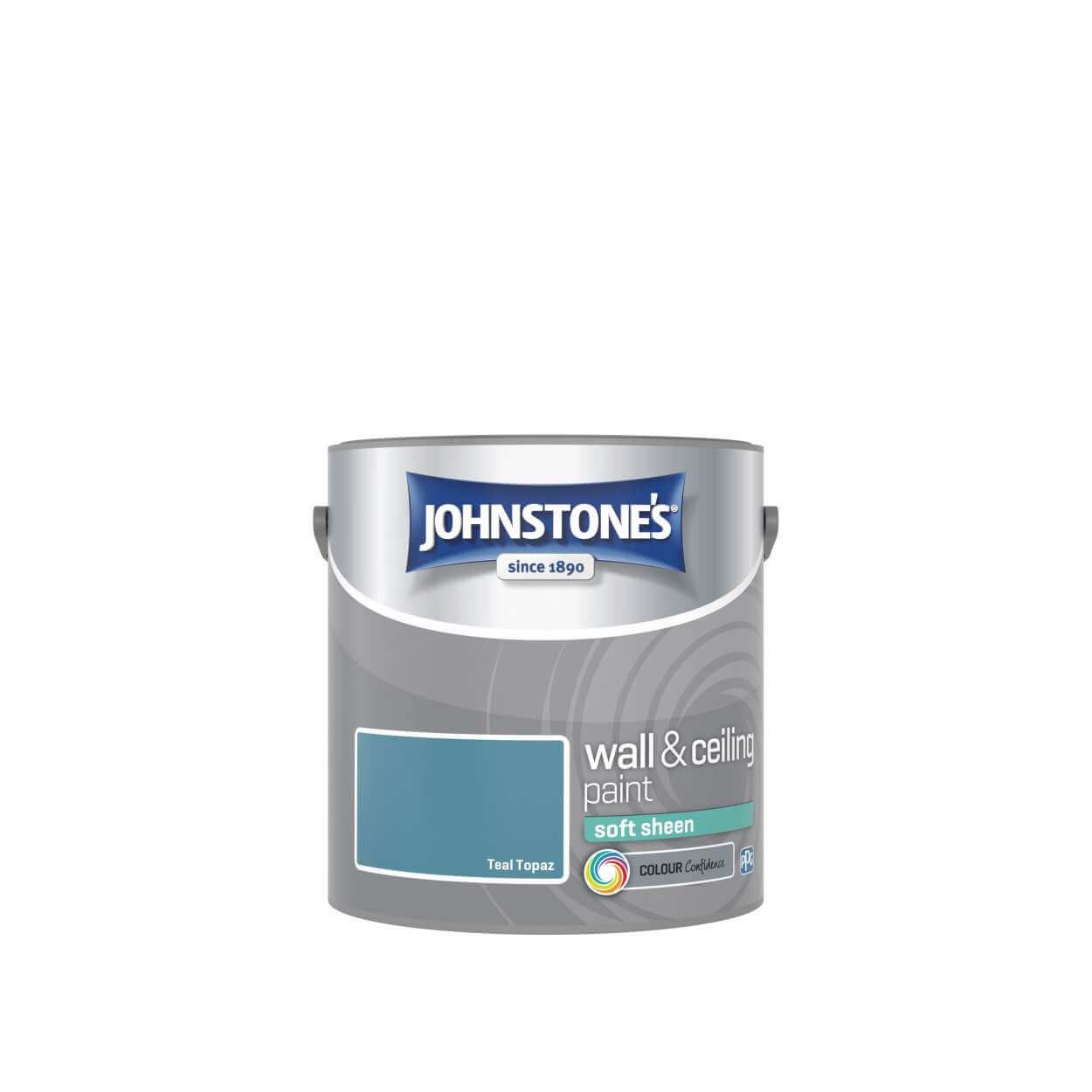 Johnstone's Vinyl Soft Sheen Teal Topaz 2.5ltr