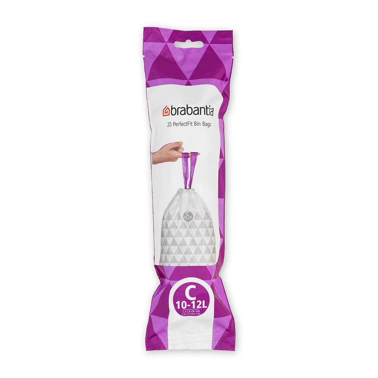 Brabantia PerfectFit Bin liners (C), 12 Litre - 20 bags