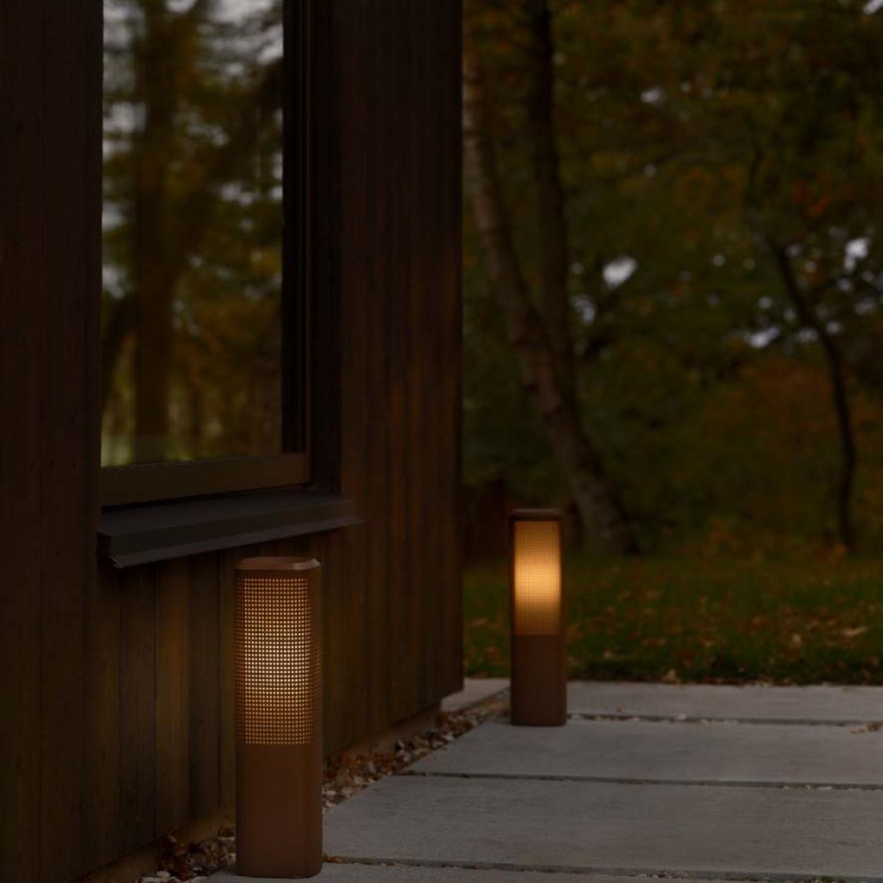 Nordlux Sidara 45 Garden light Seaside brown metallic
