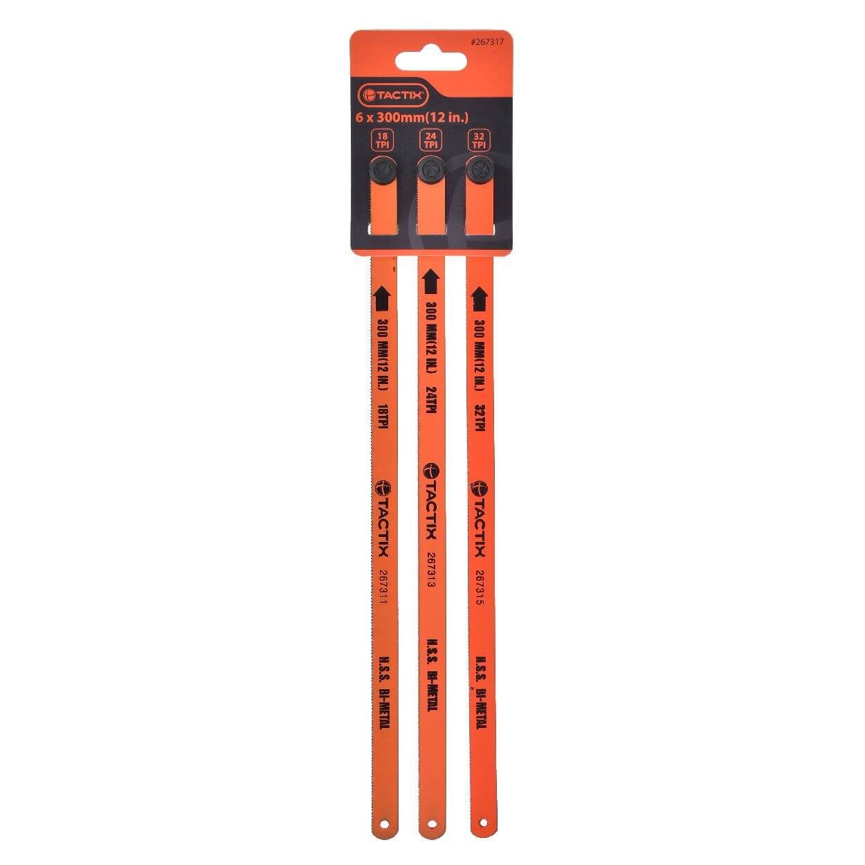 Tactix 300mm (12") Hacksaw Blades - 6 Piece