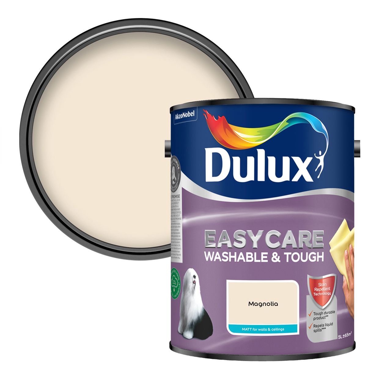 Dulux Easycare Washable & Tough Matt Magnolia 5L