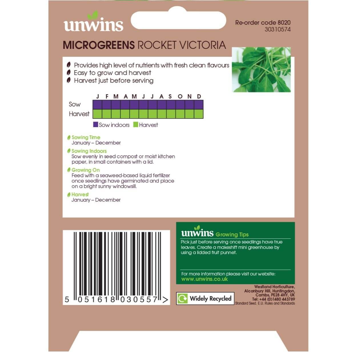 MicroGreens Rocket Victoria