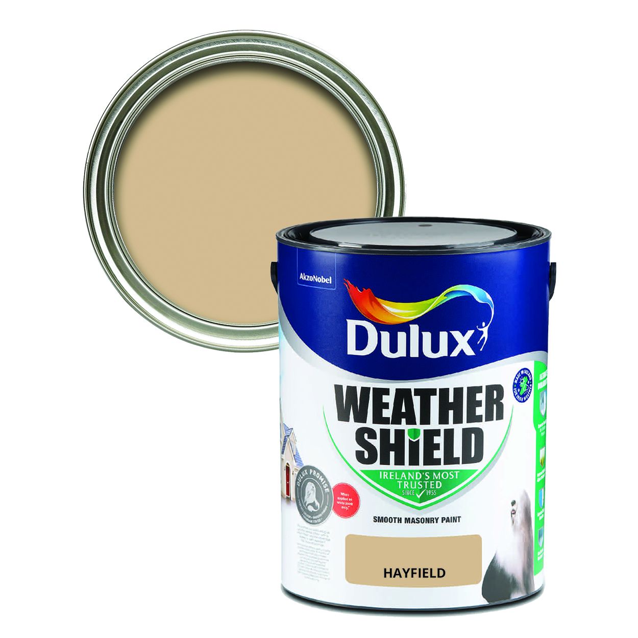 Dulux Weathershield Smooth Masonry Hayfield 5L