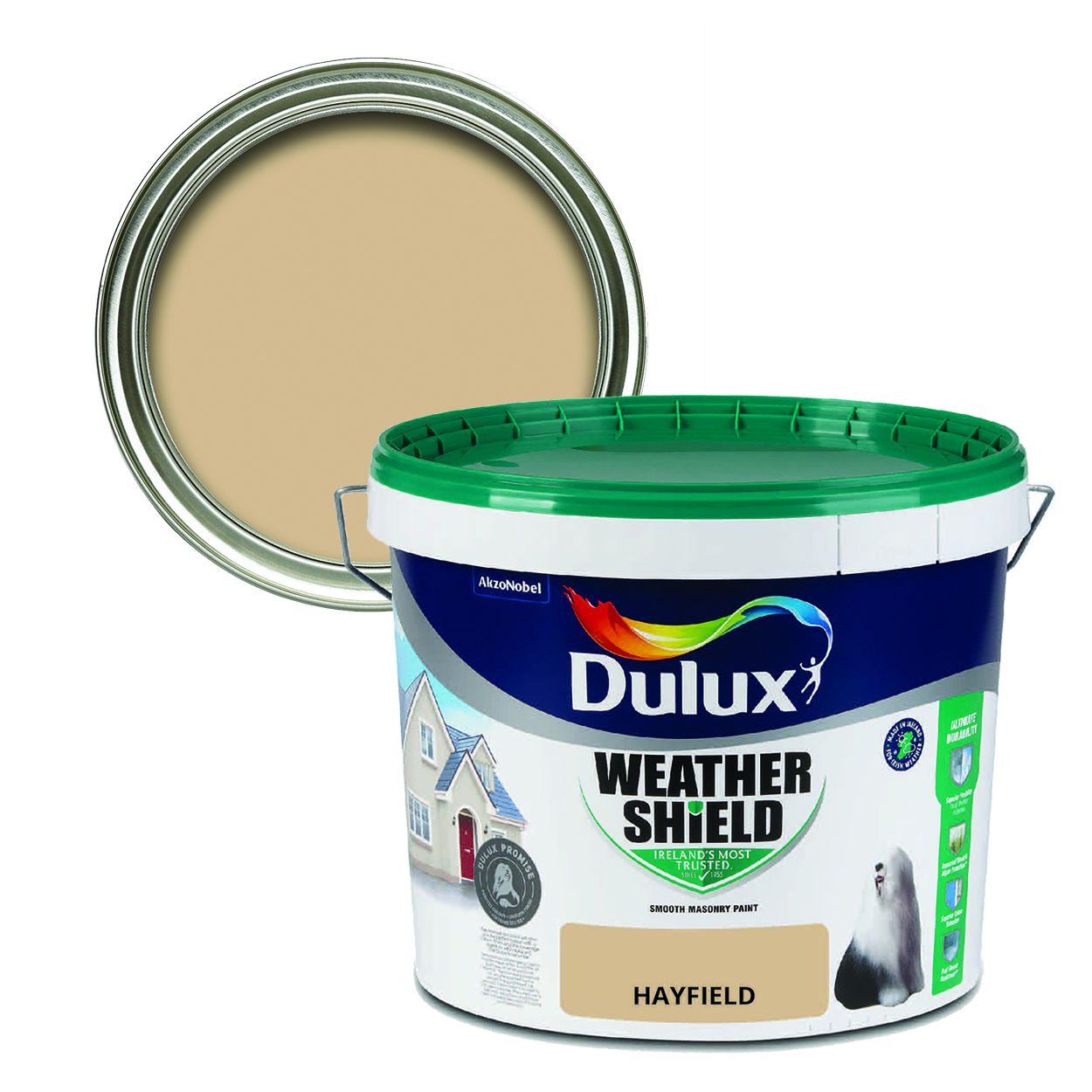 Dulux Weathershield Smooth Masonry Hayfield 10L