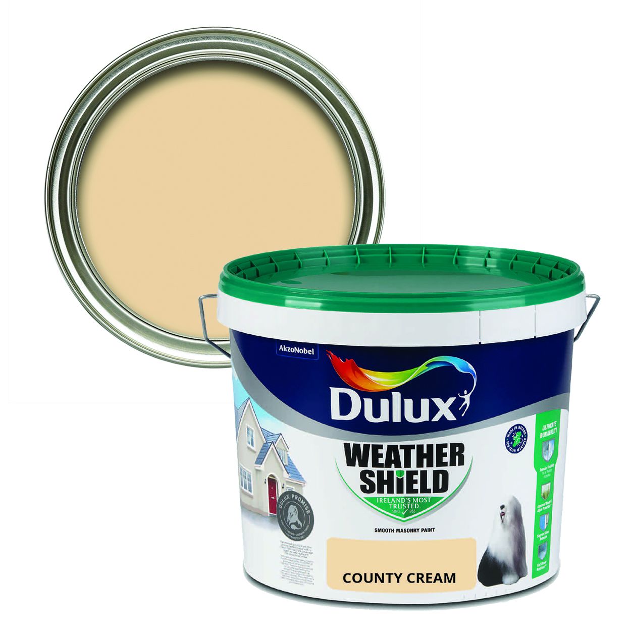 Dulux Weathershield Smooth Masonry County Cream 10L