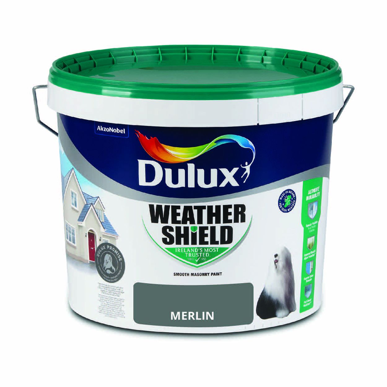 Dulux Weathershield Smooth Masonry Merlin 10L
