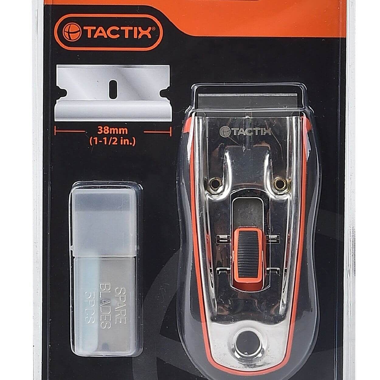 Tactix Retractable Scraper With 5pc Blades