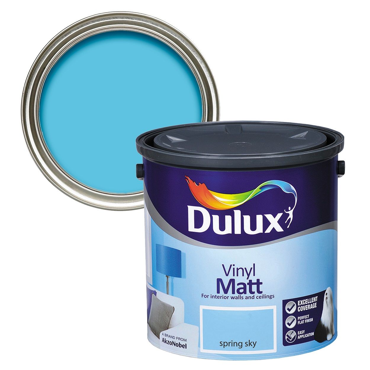 Dulux Vinyl Matt Spring Sky 2.5L