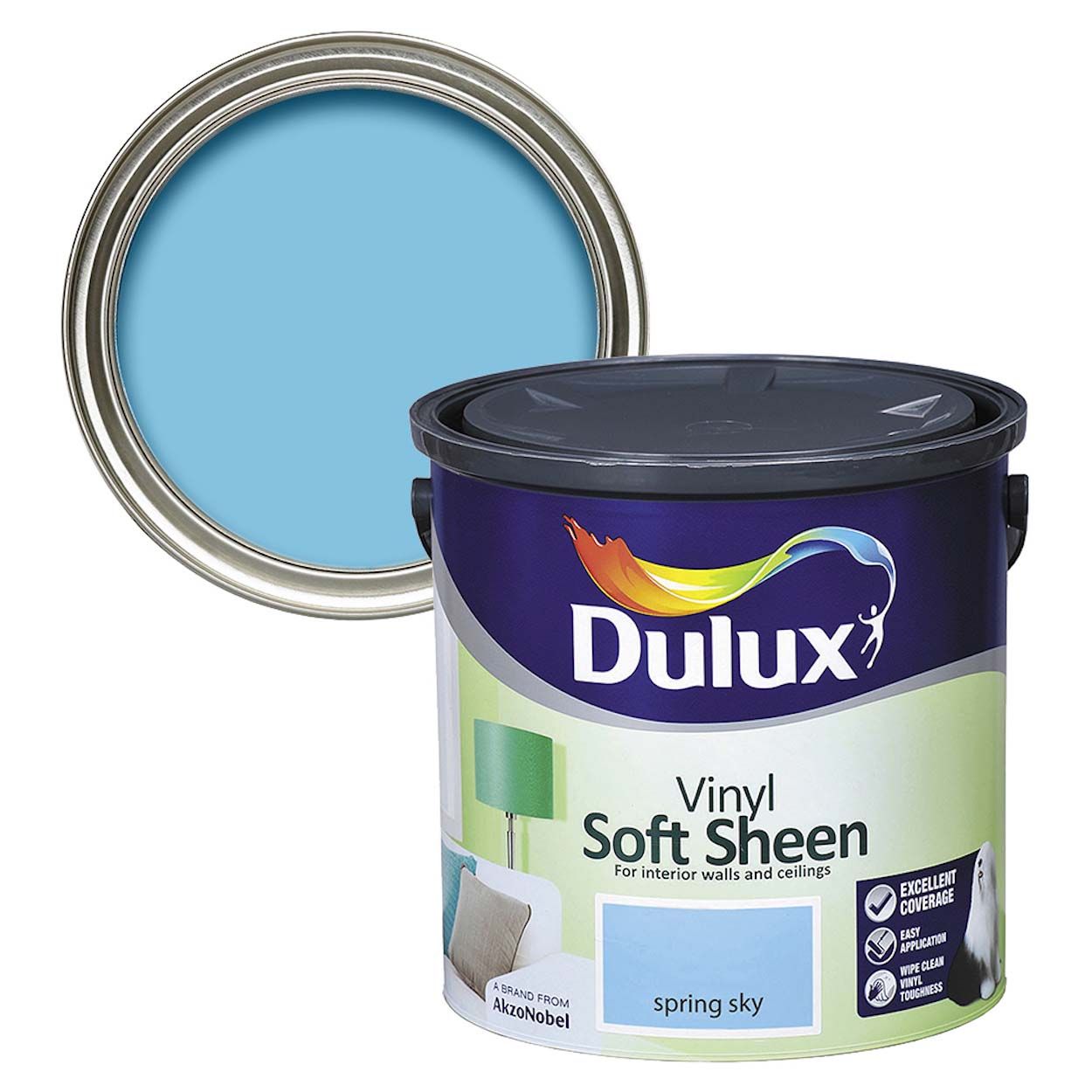 Dulux Vinyl Soft Sheen Spring Sky 2.5L