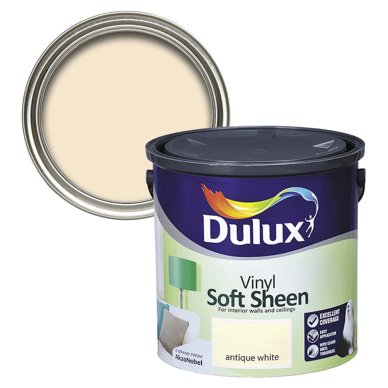 Dulux Vinyl Soft Sheen Antique White 2.5L