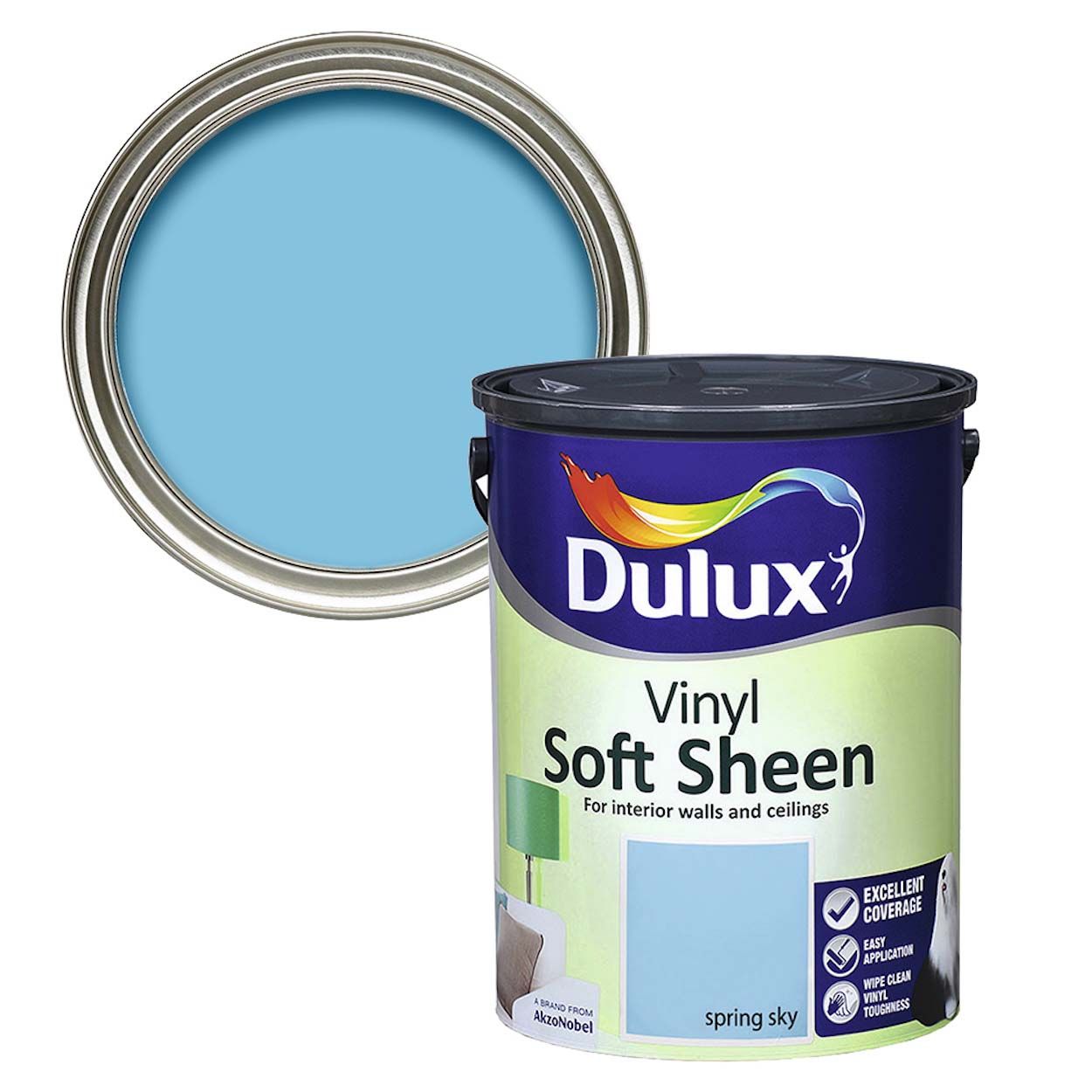 Dulux Vinyl Soft Sheen Spring Sky 5L