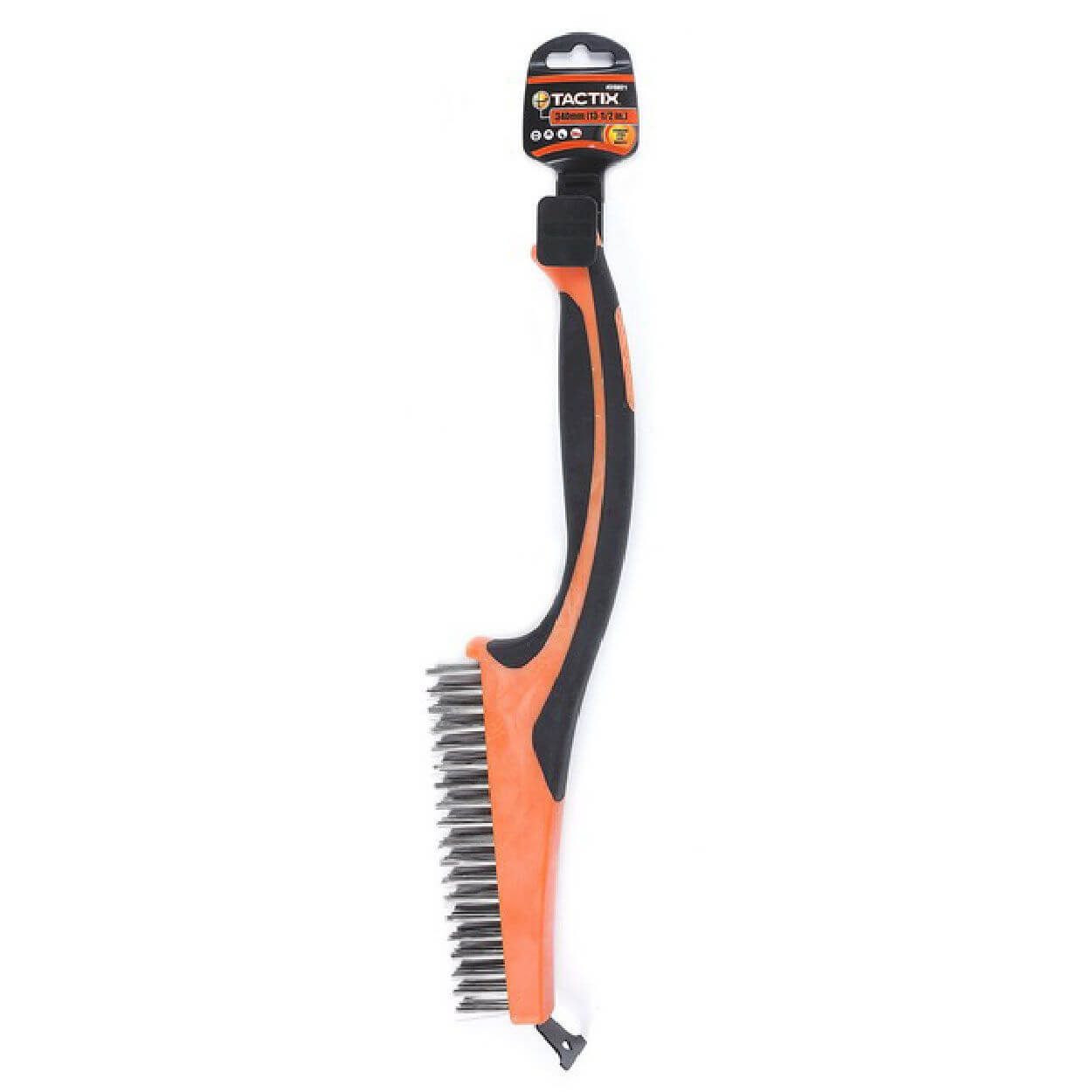 Tactix 340mm (13-1/2") Brush With Scraper