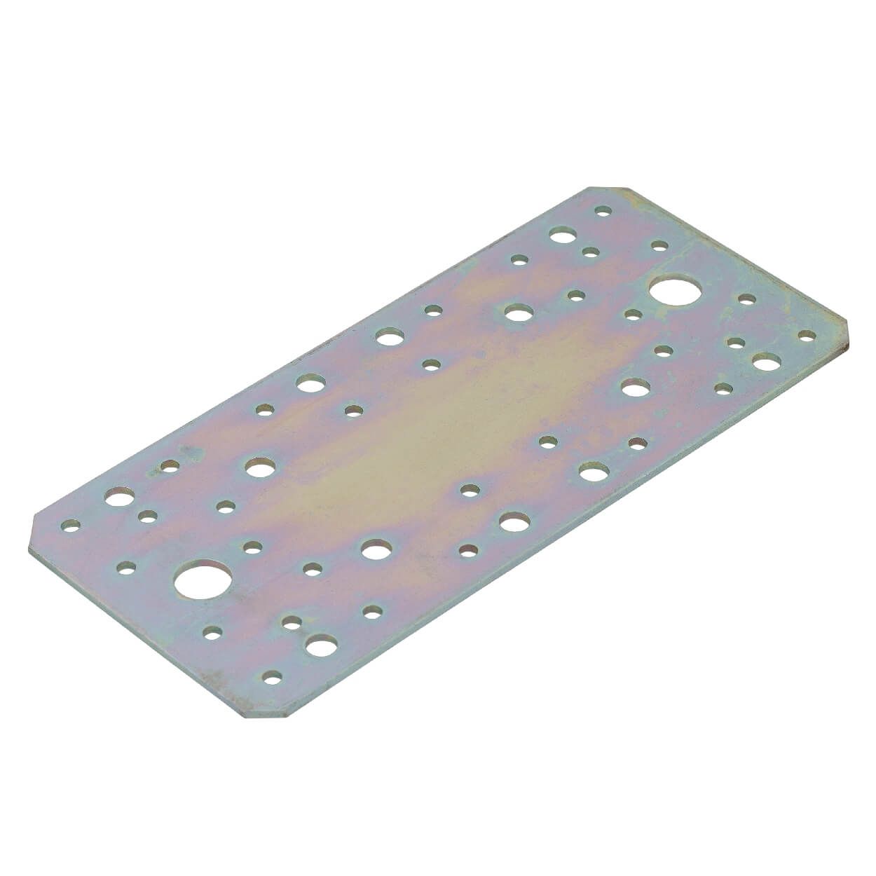Flat Perforated Plate 90 x 200 x2.5mm Zinc Plated