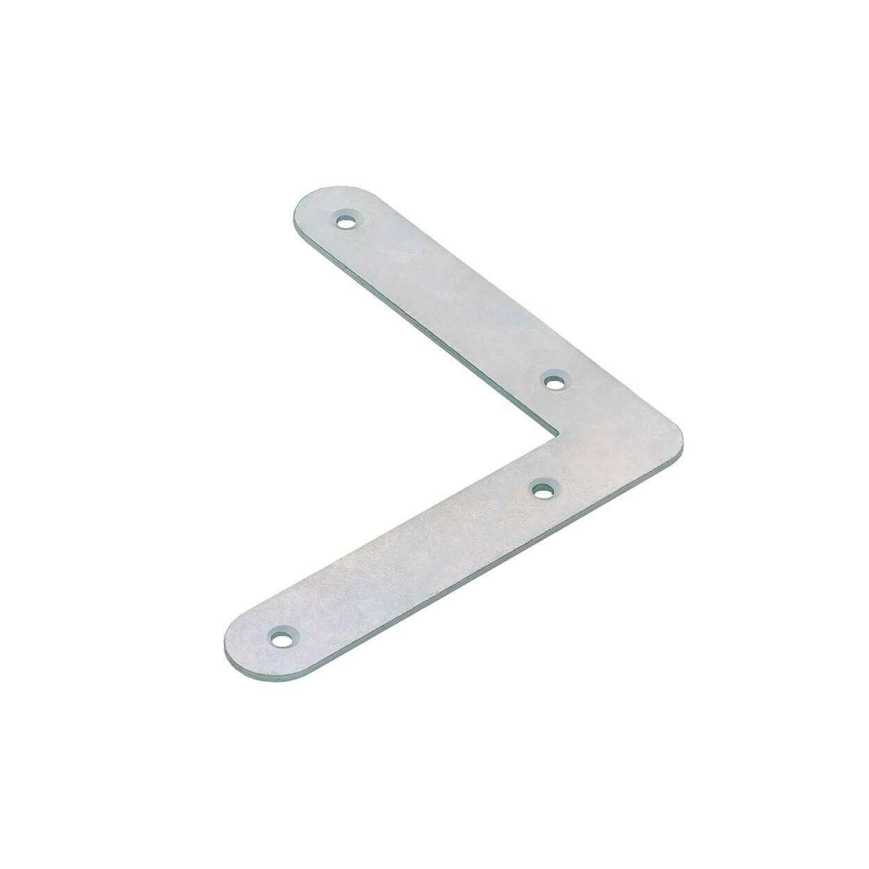 Flat Angle Bracket Rd 60X 60X16X1,5, Black Galvanized