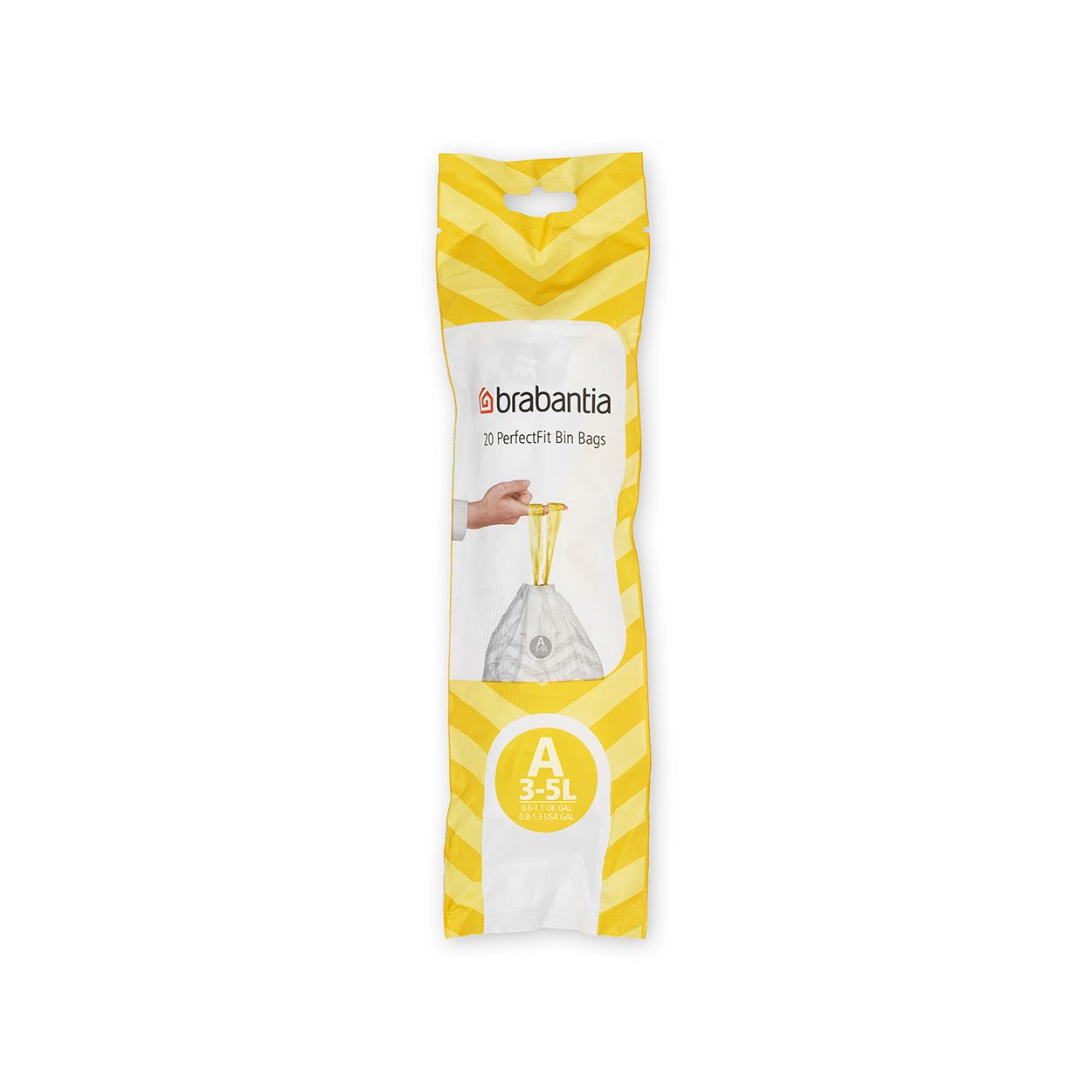 Brabantia PerfectFit Bin Liners (A), 3 Litre - 20 bags