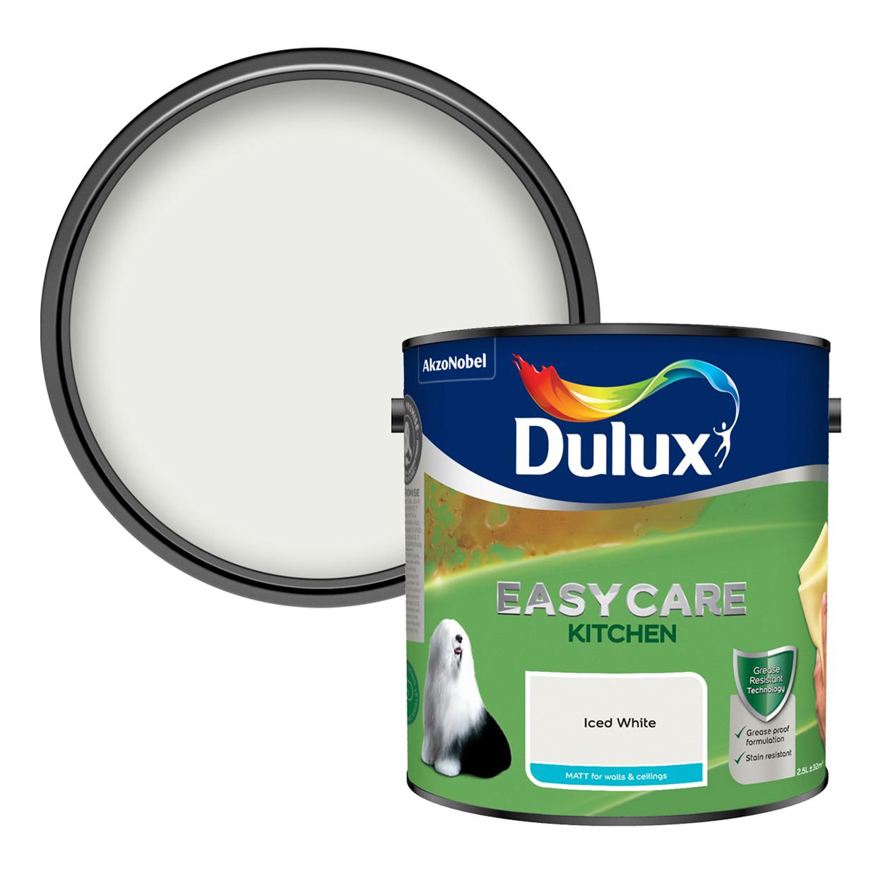 Dulux Easycare Kitchen Iced White 2.5L