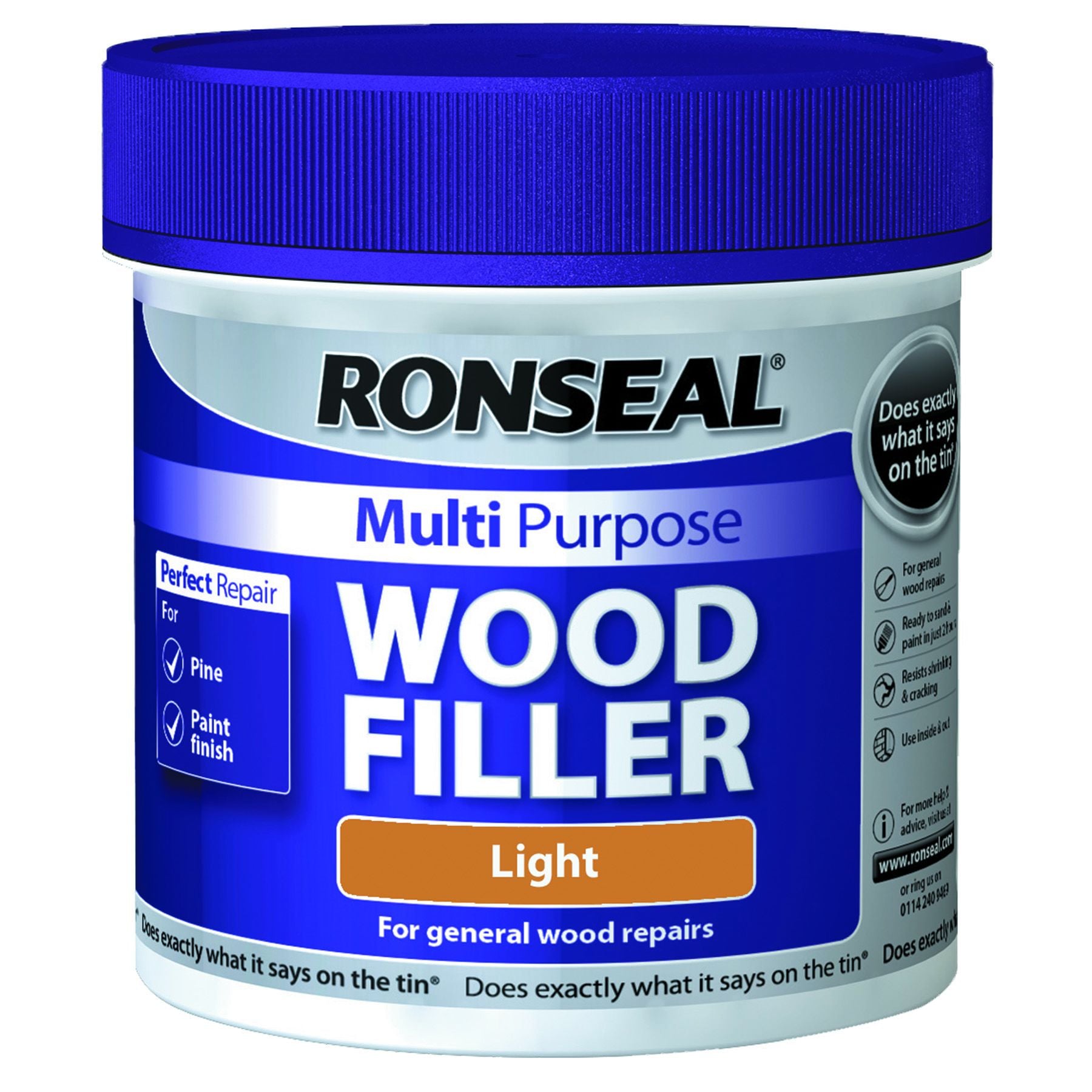Ronseal 465g Multi Purpose Wood Filler Light