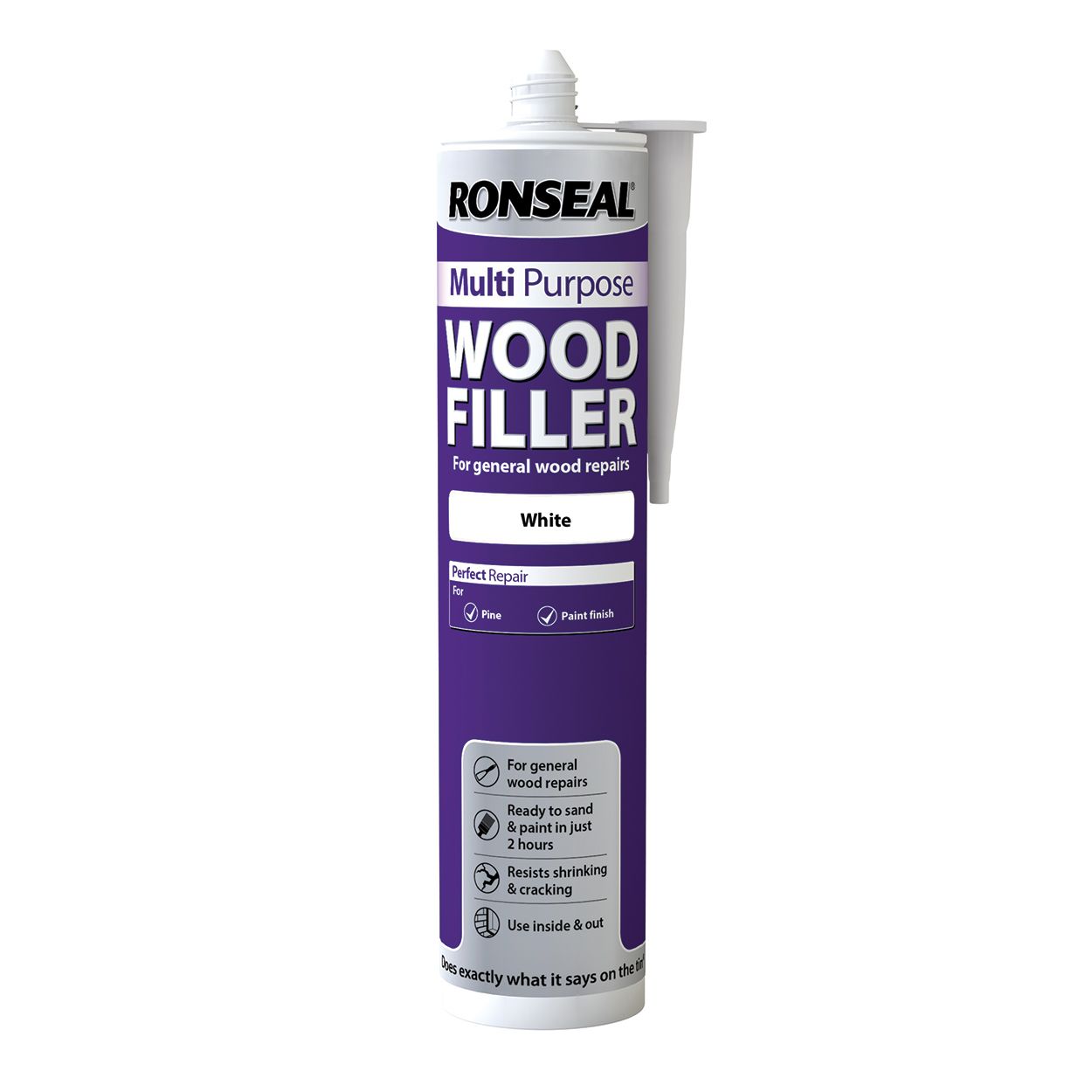 Ronseal 310ml Multi Purpose Wood Filler White